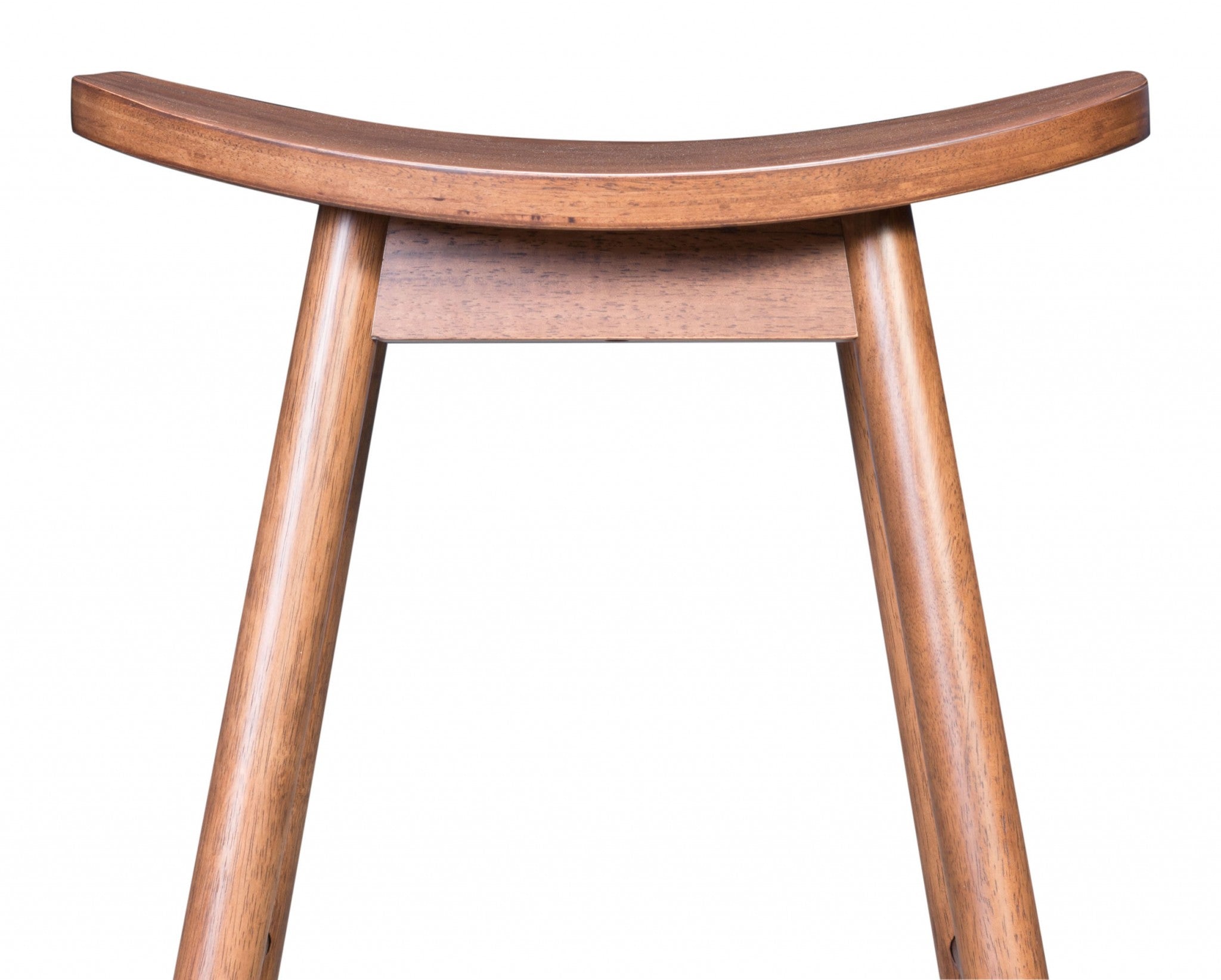 18.9" x 16.5" x 31.3" Walnut, Wood Veneer, Rubberwood, Barstool - Set of 2