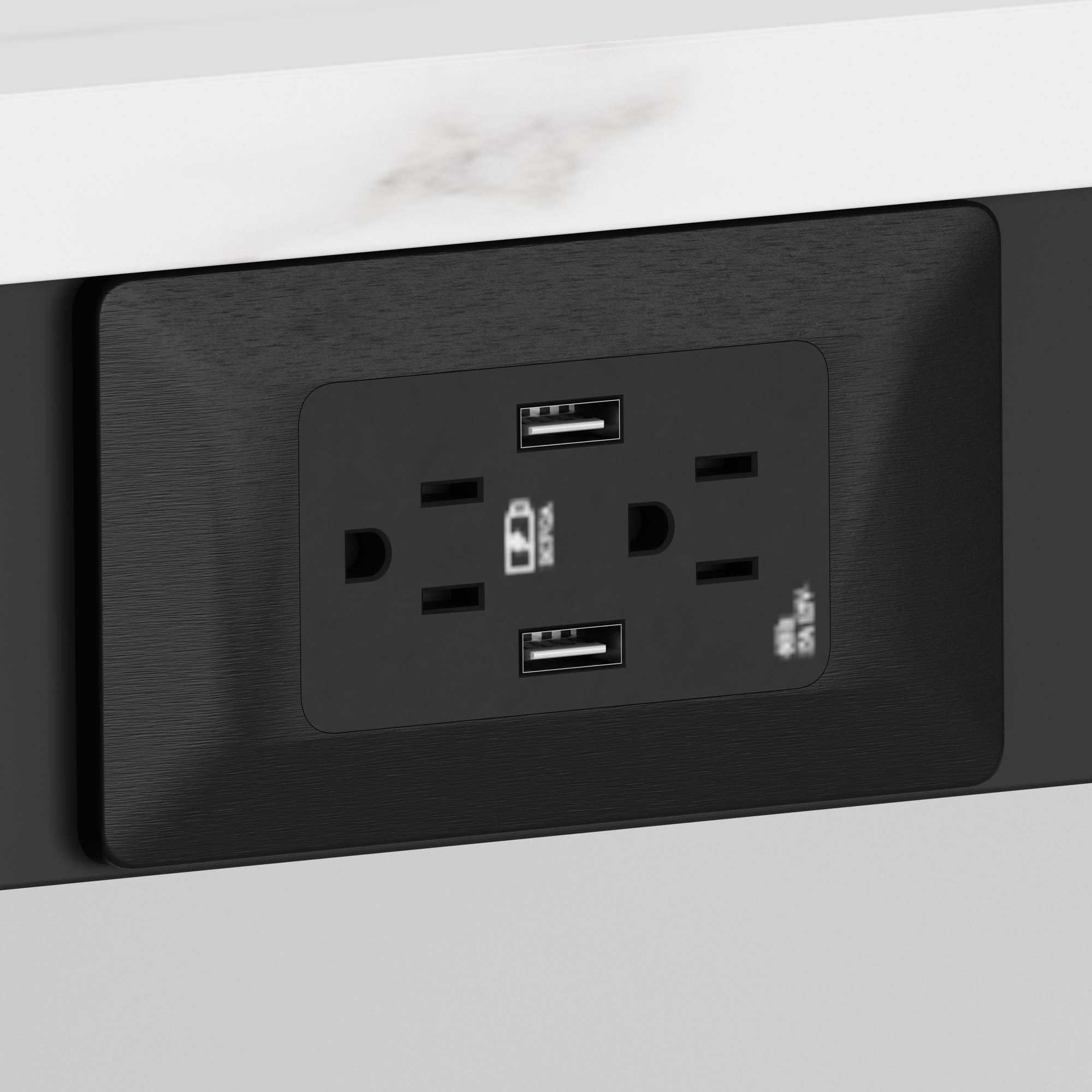 72" x 29.9" x 41.9" Faux Marble & Matte Black, Faux Marble, Steel, Bar Table Faux