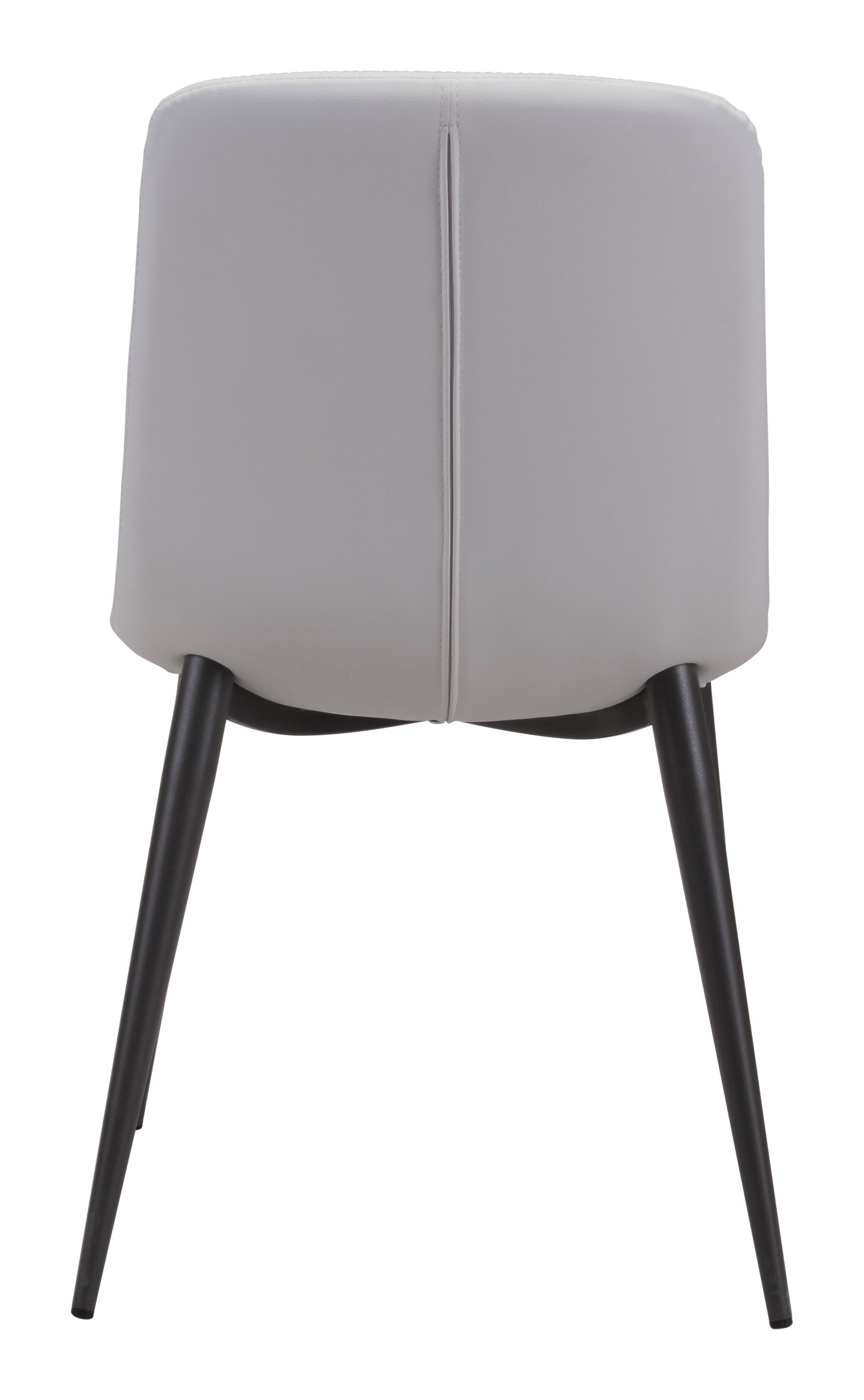 Faux Leather Tufted White Side Chairs Set of 2