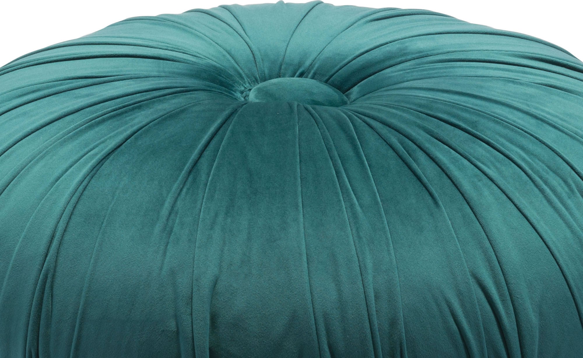 25.6" x 25.6" x 13.6" Green, Velvet, Wood, Ottoman