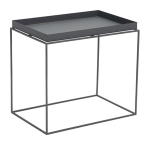 23.6" x 23.6" x 15.7" Black, Steel, Nesting Table