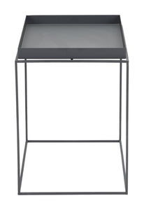 23.6" x 23.6" x 15.7" Black, Steel, Nesting Table