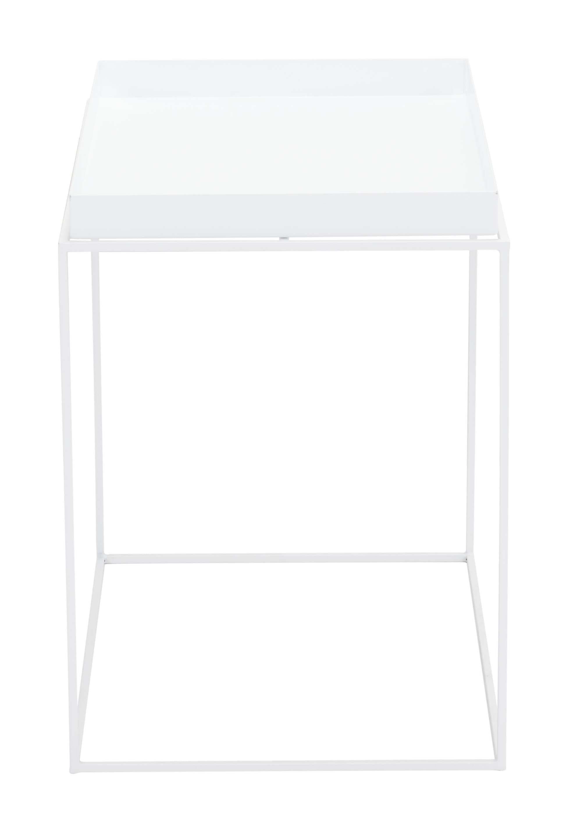 23.6" x 23.6" x 15.7" White, Steel, Nesting Table