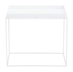 23.6" x 23.6" x 15.7" White, Steel, Nesting Table