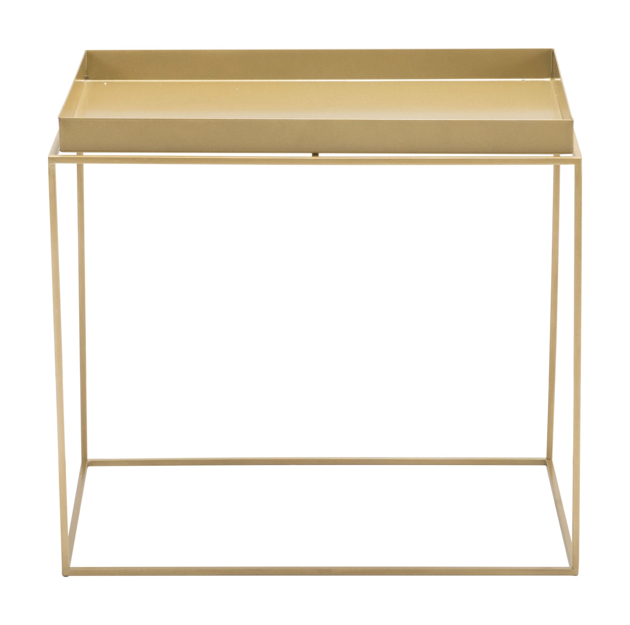 23.6" x 23.6" x 15.7" Gold, Steel, Nesting Table