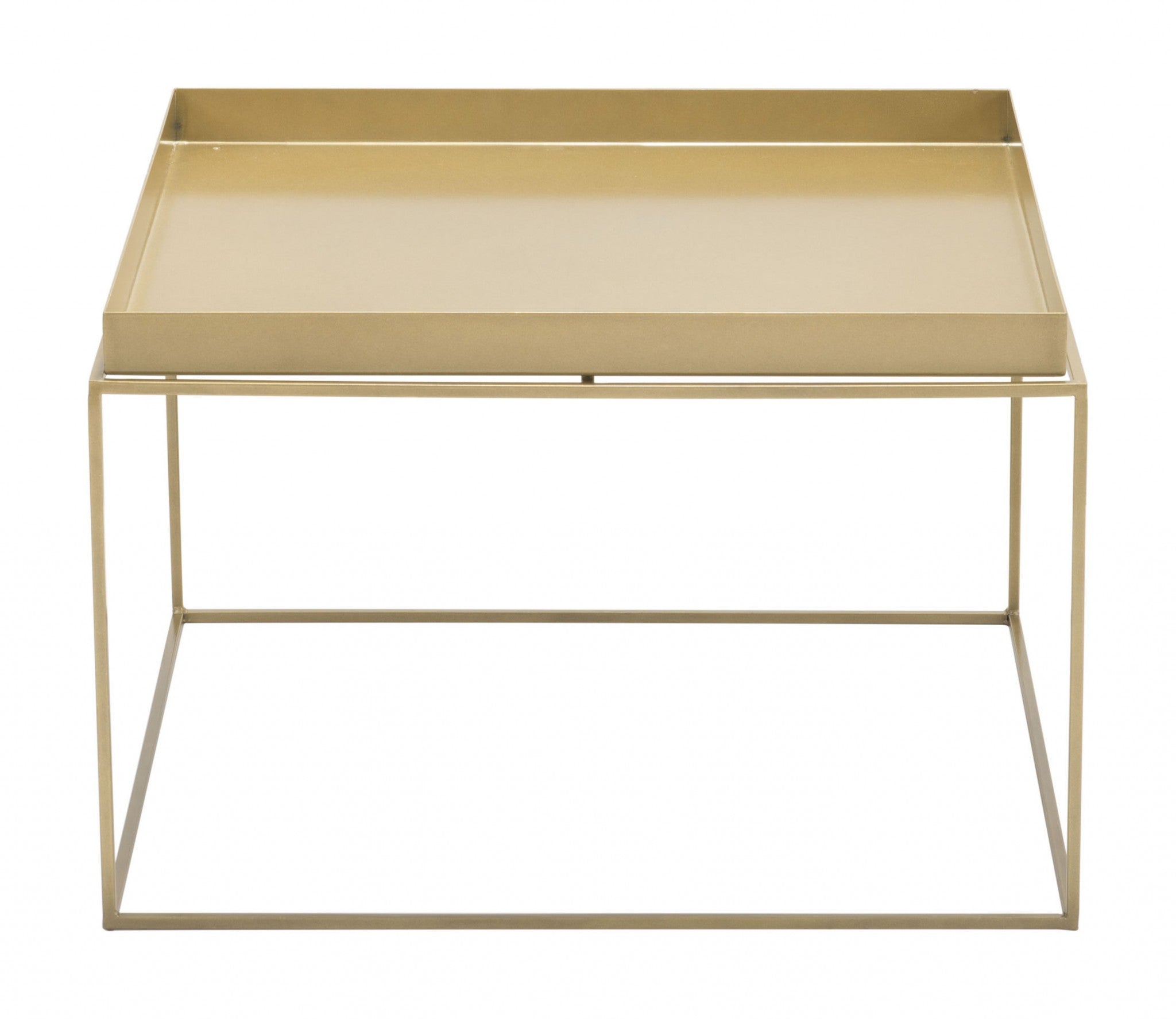 23.6" x 23.6" x 15.7" Gold, Steel, Nesting Table