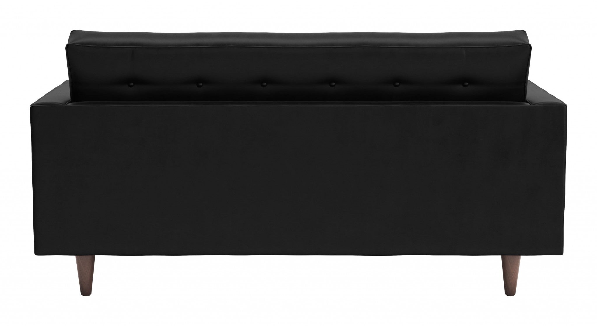 70" x 32" x 35.5" Black Velvet, Alder Wood, Foam, Fabric & Fiber, Sofa