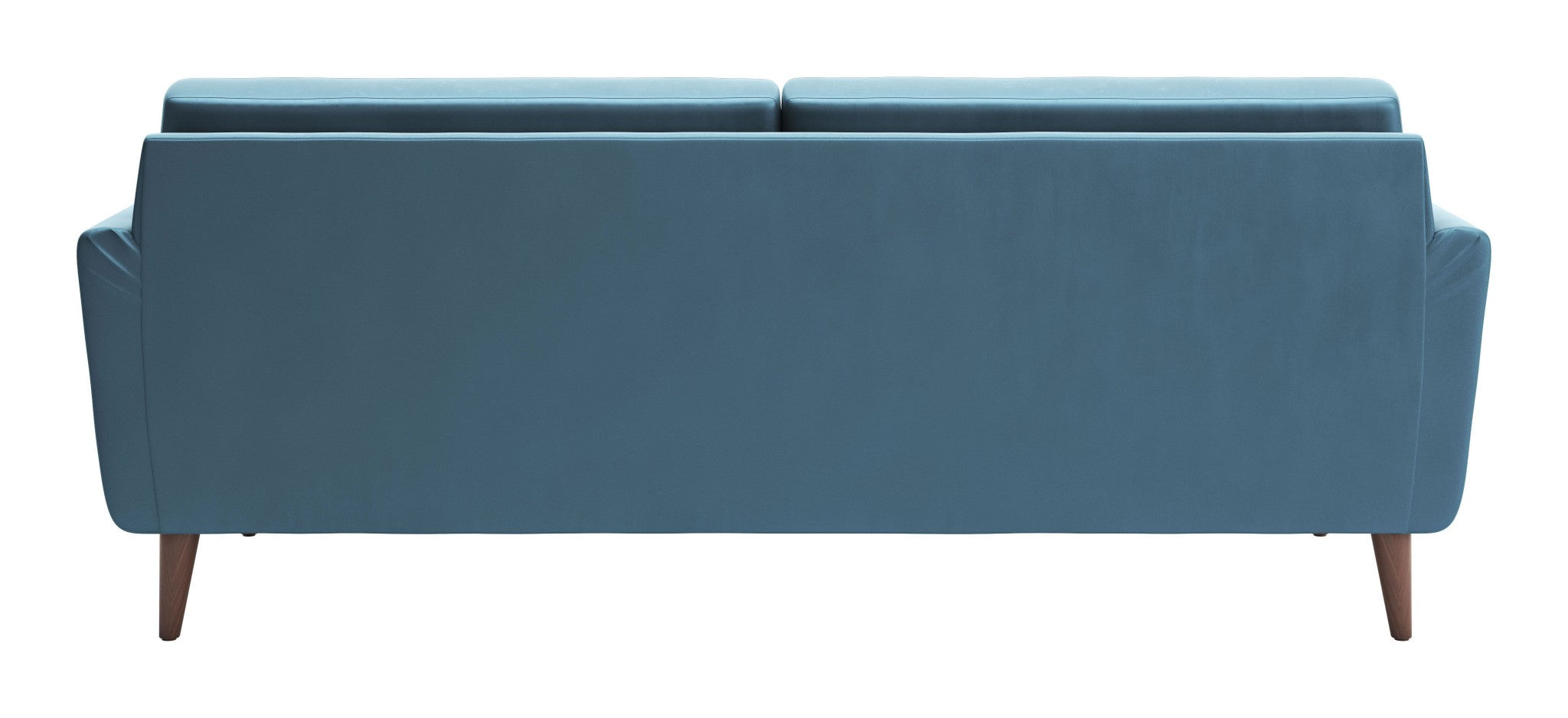 85" x 35" x 37" Teal Velvet, Alder Wood, Foam, Fabric & Fiber, Sofa Teal