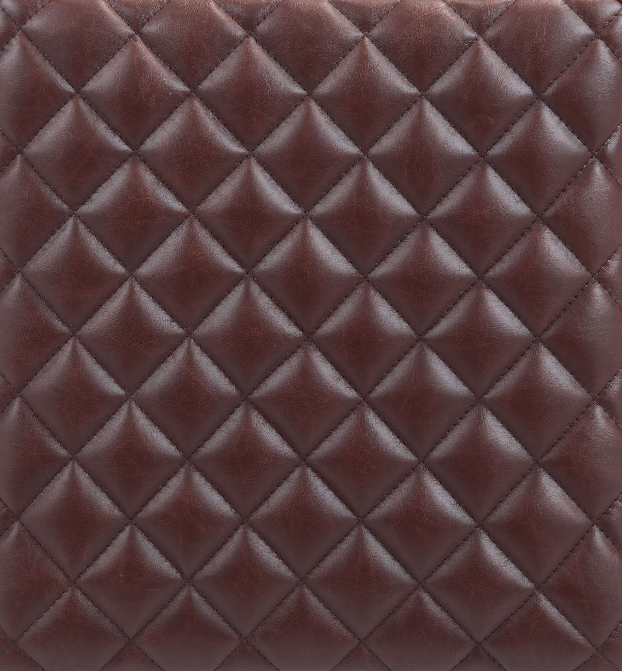 15" x 15.4" x 29.5" Brown, Leatherette, Steel & Plywood, Barstool