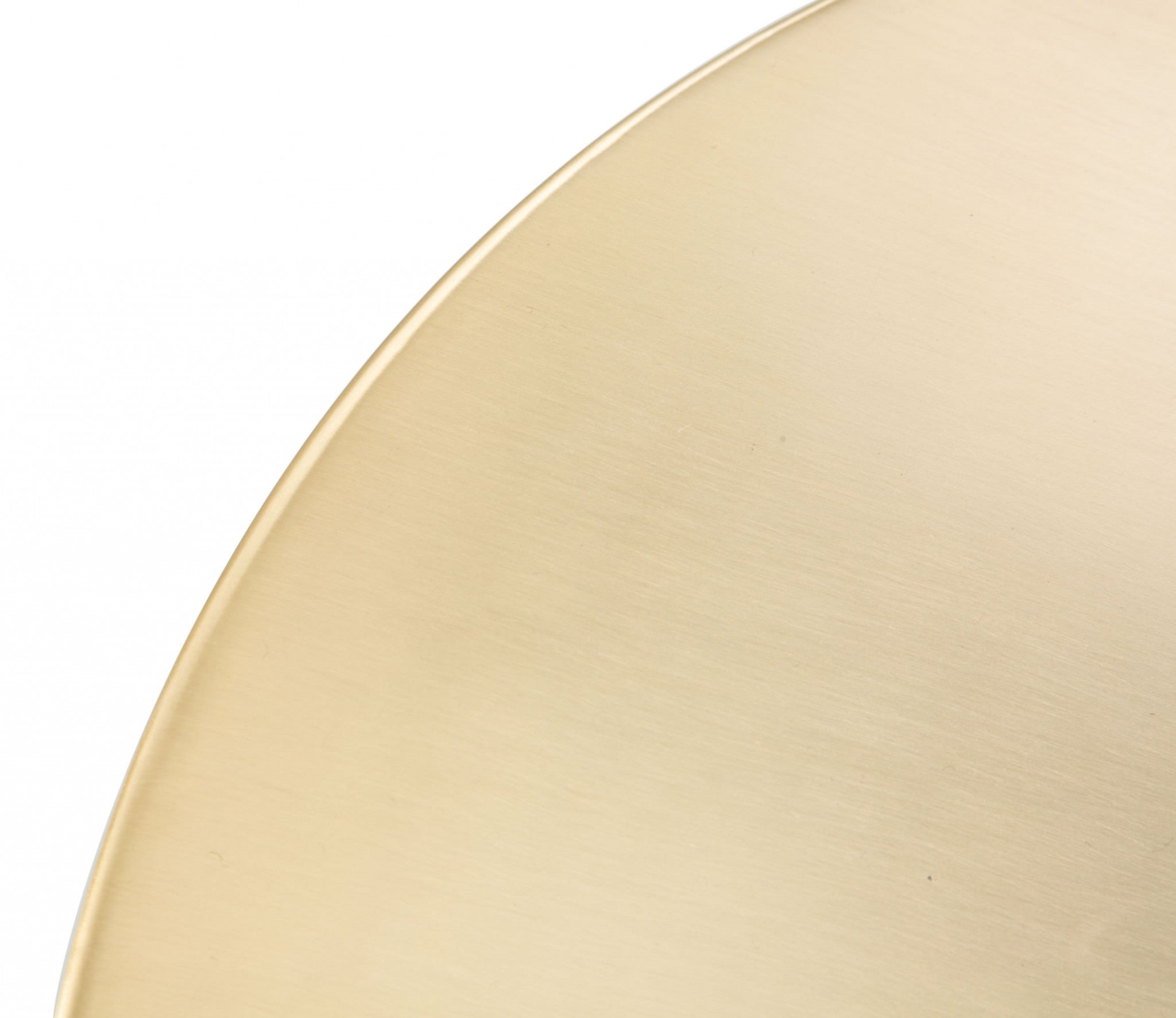 14.8" x 14.8" x 18.1" Blue & Gold, Iron, Glass, Side Table