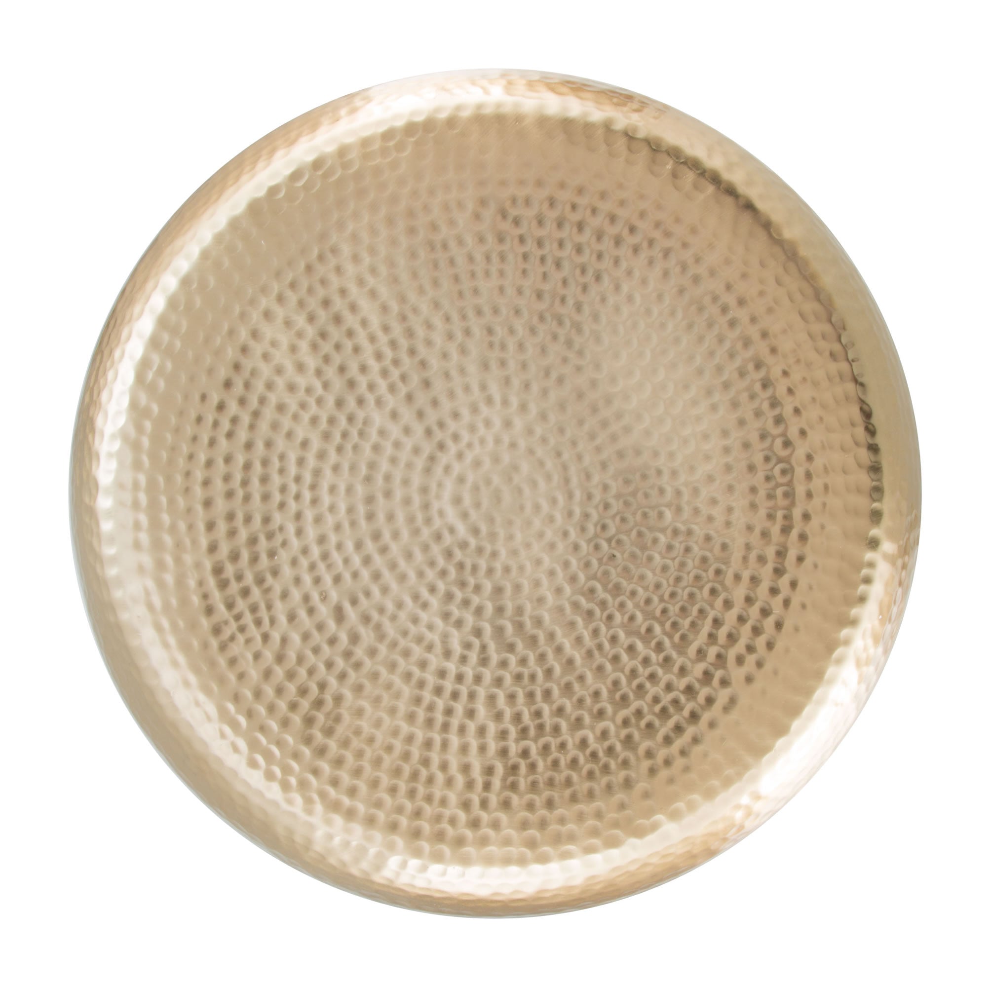 14" x 14" x 17.3" Clear & Gold, Aluminium, Glass, Side Table