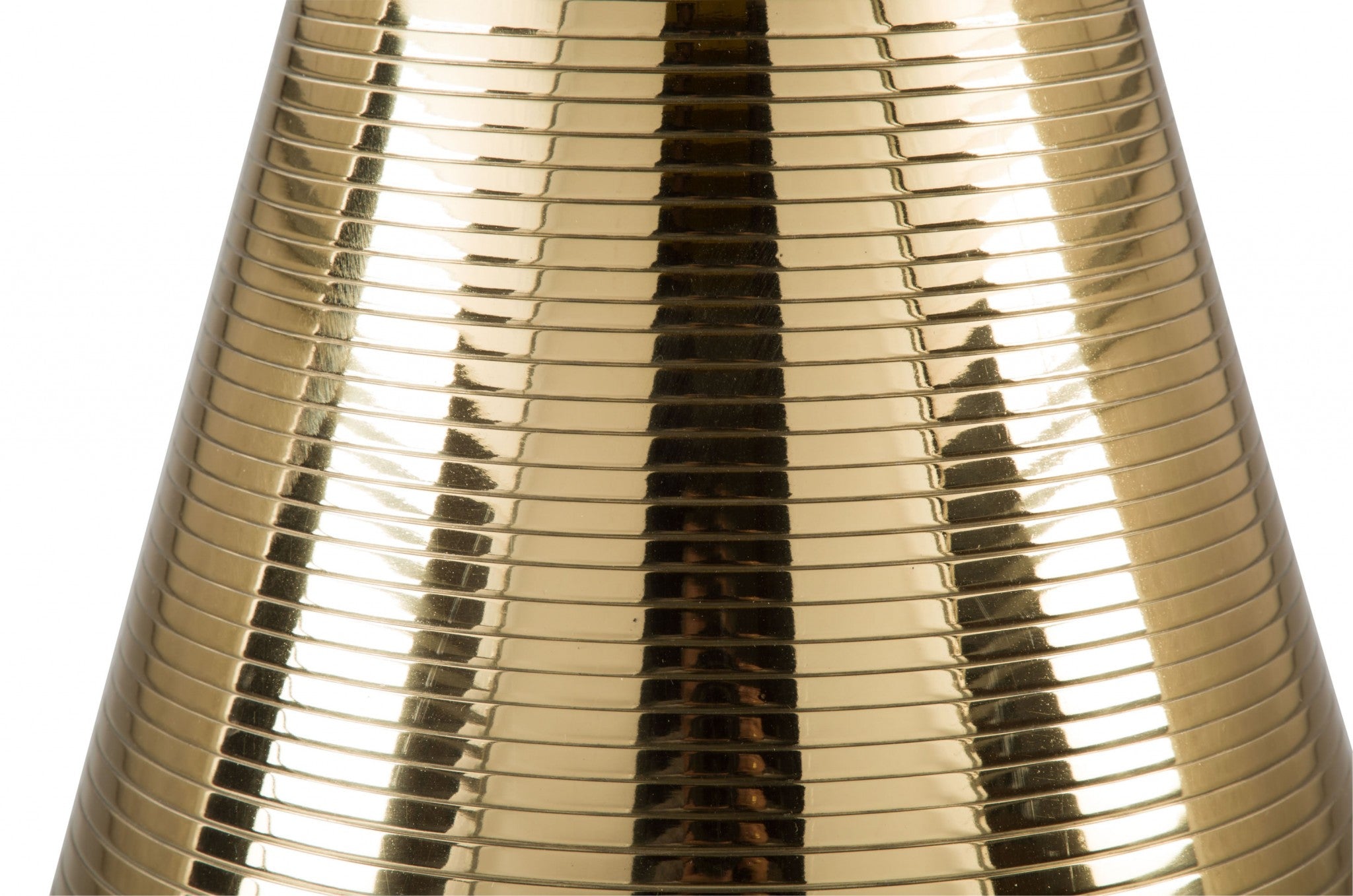 16.1" x 16.1" x 20.1" White and Gold Marble Aluminium Side Table