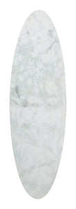 44" x 13.5" x 18.5" White & Gold, Marble, Metal, Coffee Table