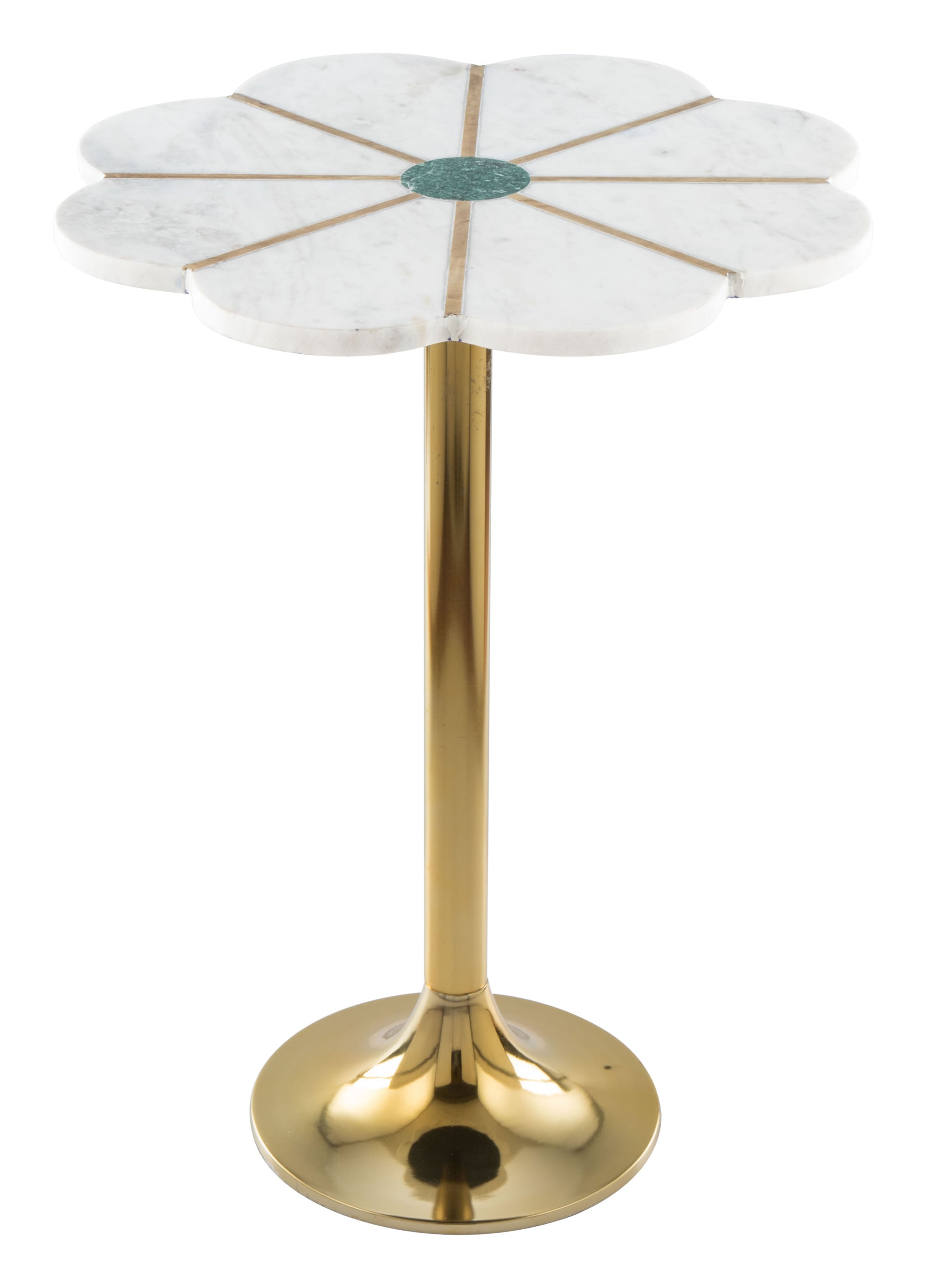 18" x 18" x 23.5" Multicolor & Aluminum, Resin, Side Table