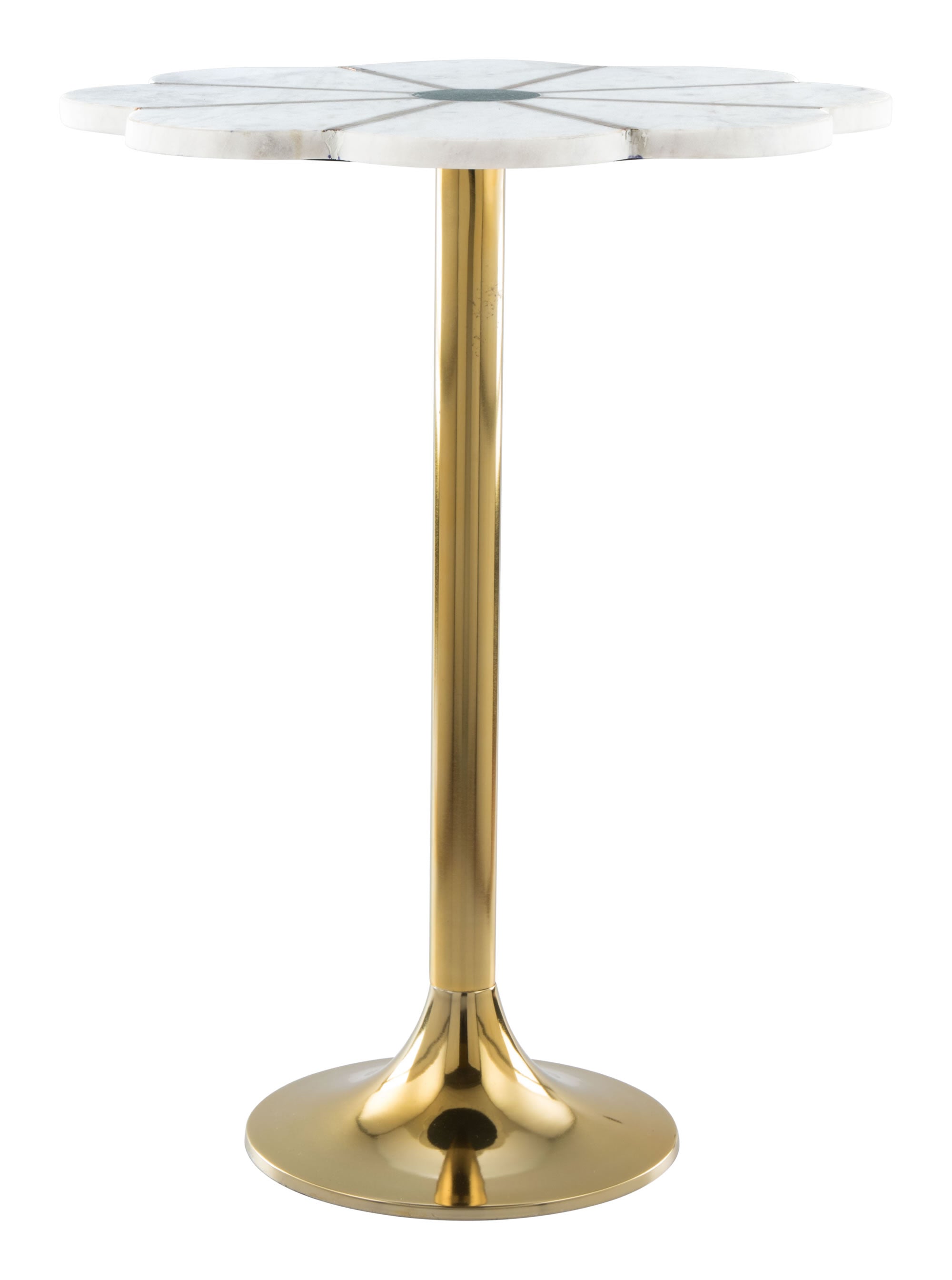 18" x 18" x 23.5" Multicolor & Aluminum, Resin, Side Table