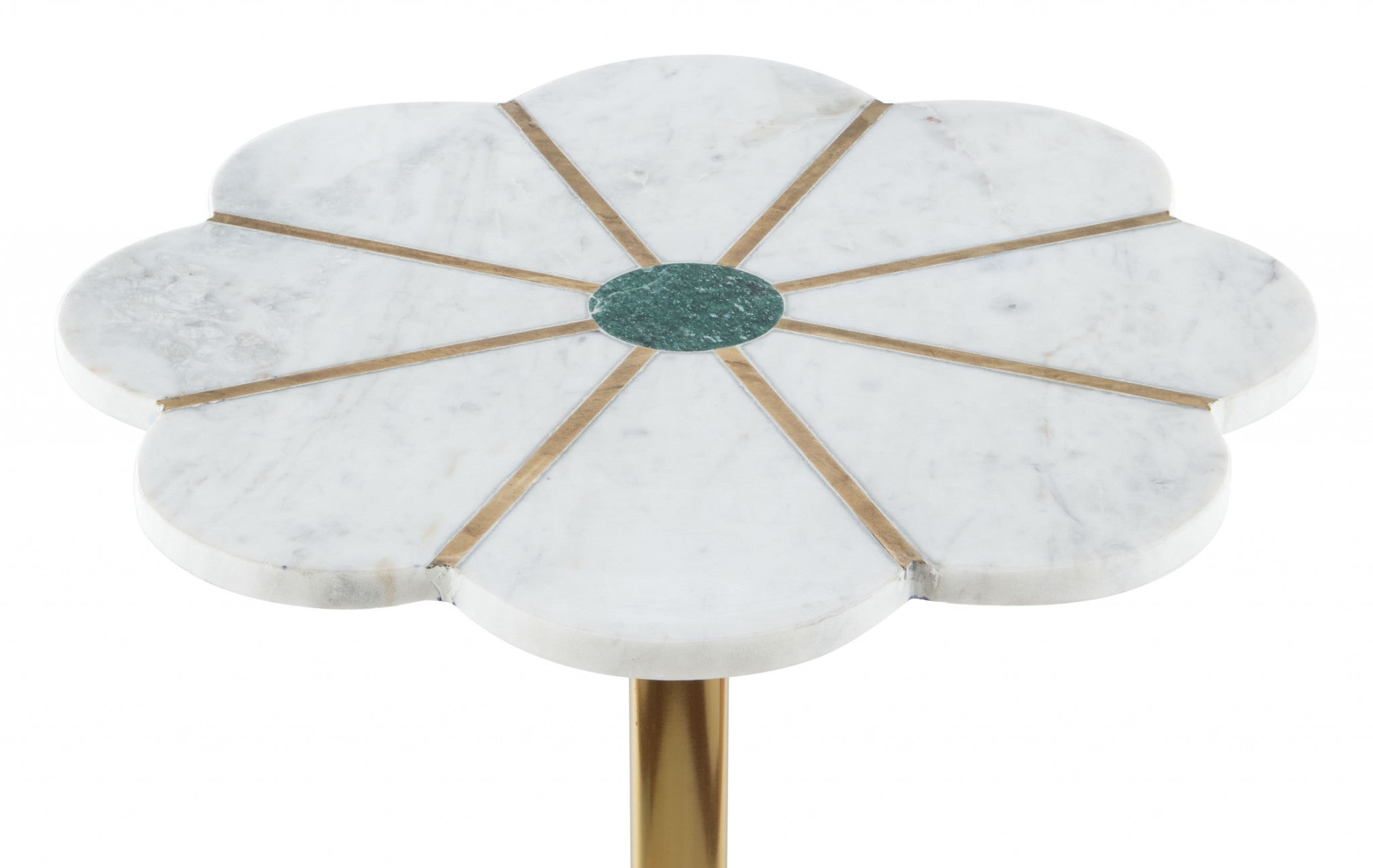 18" x 18" x 23.5" Multicolor & Aluminum, Resin, Side Table