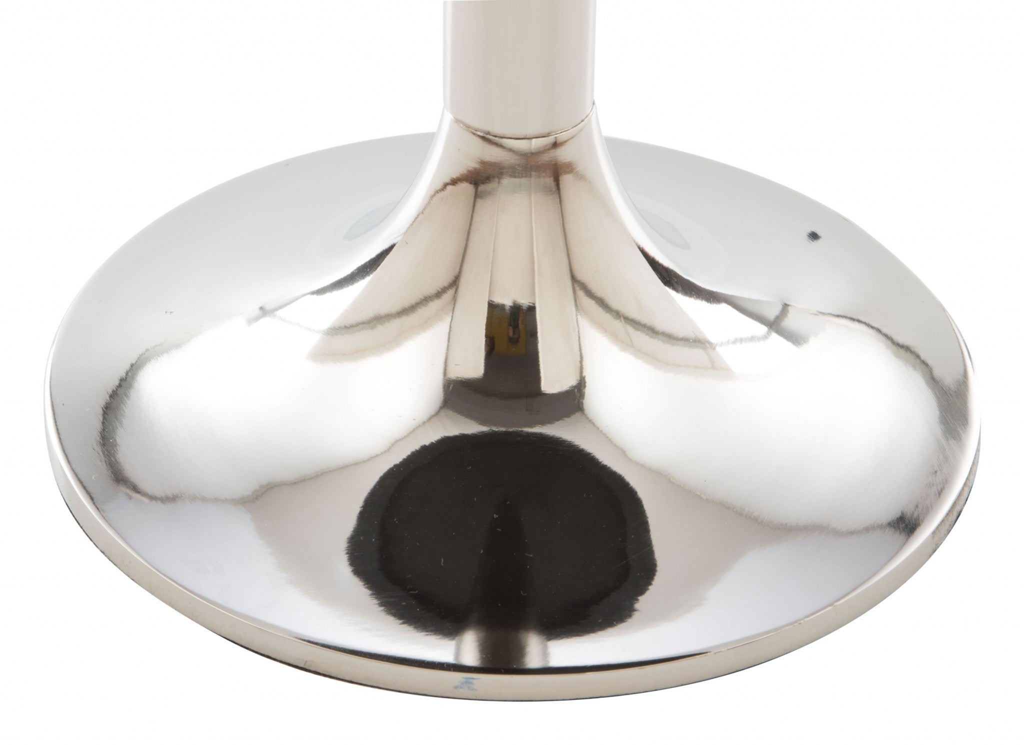 Earth Tones Marble Check and Aluminum Side Table