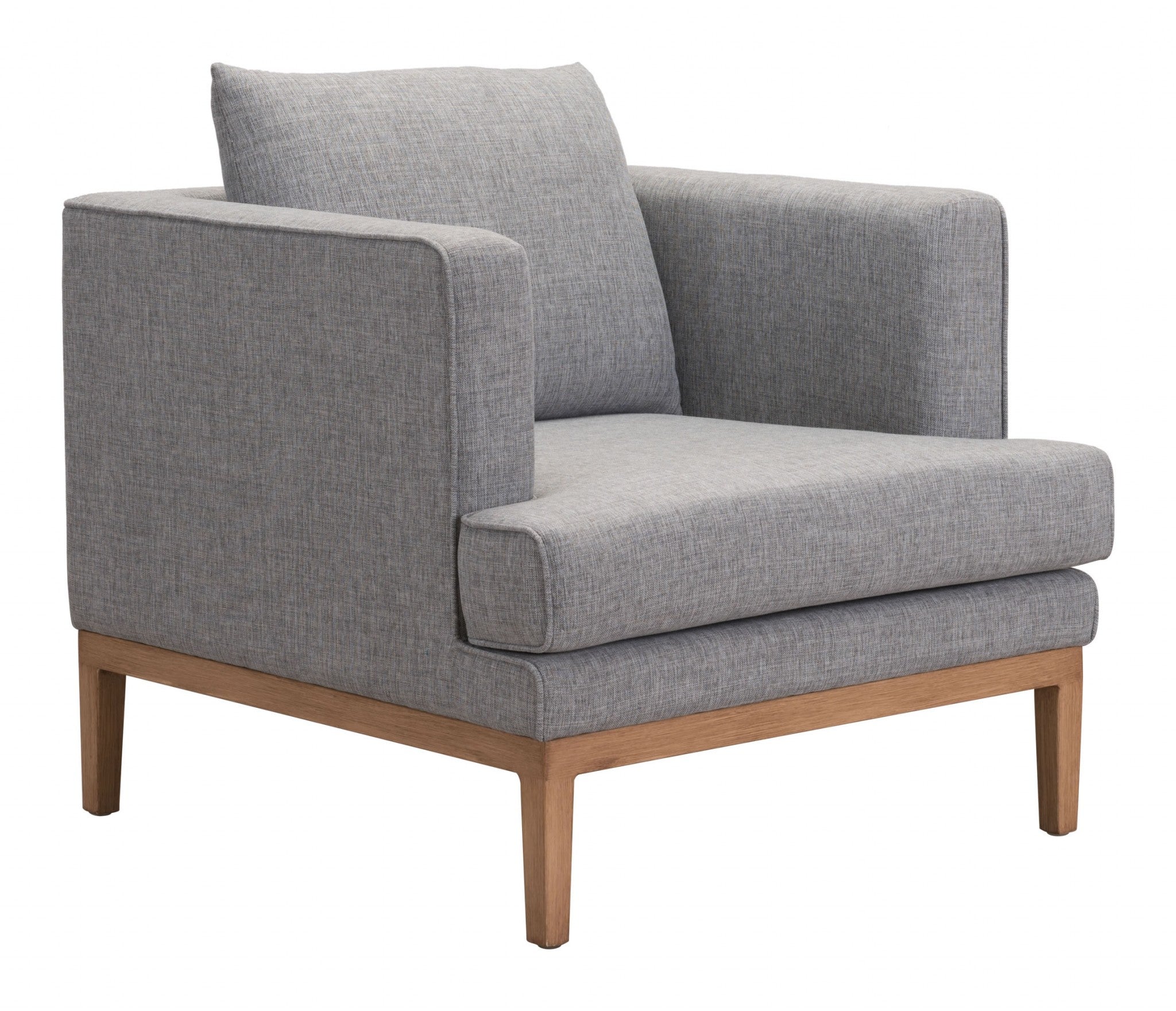 31.5" x 34.6" x 33.5" Gray, Sunproof Fabric, Powder Coated Aluminum, Arm Chair