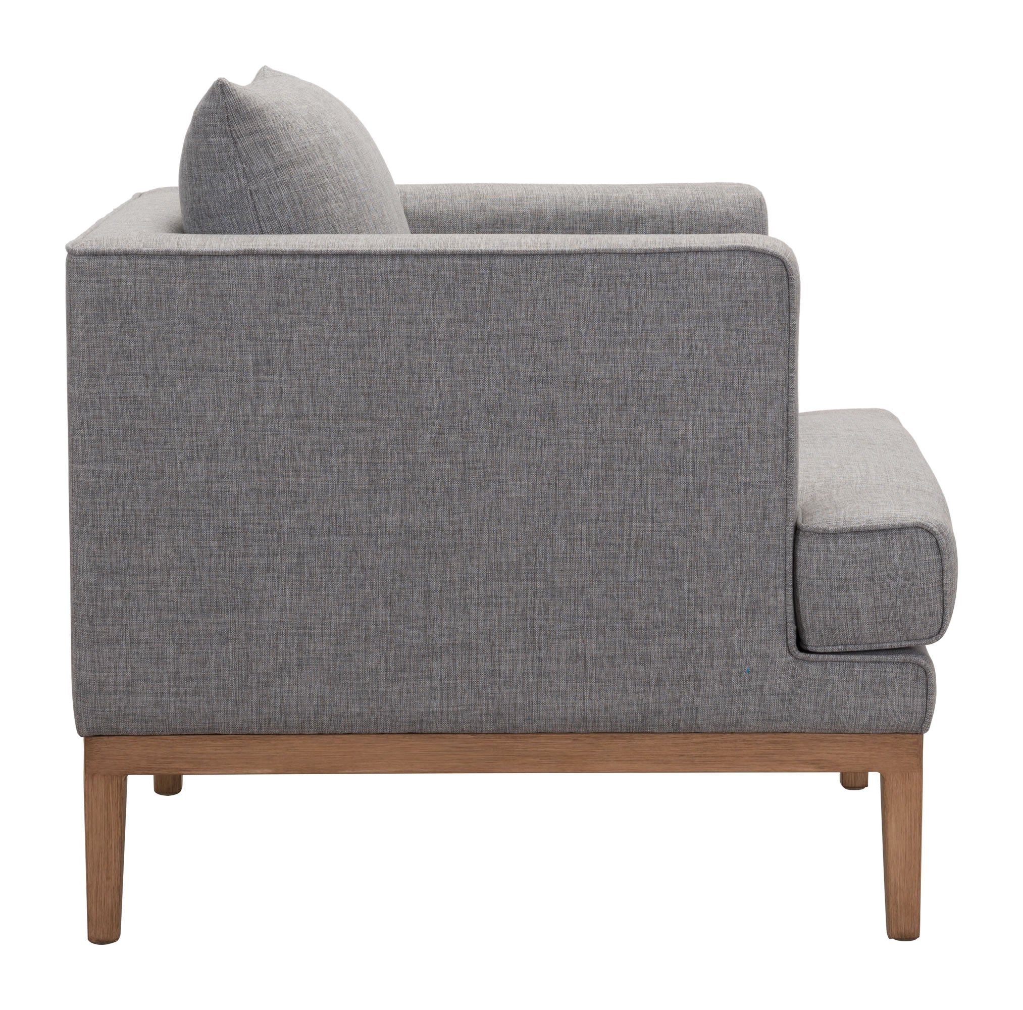 31.5" x 34.6" x 33.5" Gray, Sunproof Fabric, Powder Coated Aluminum, Arm Chair