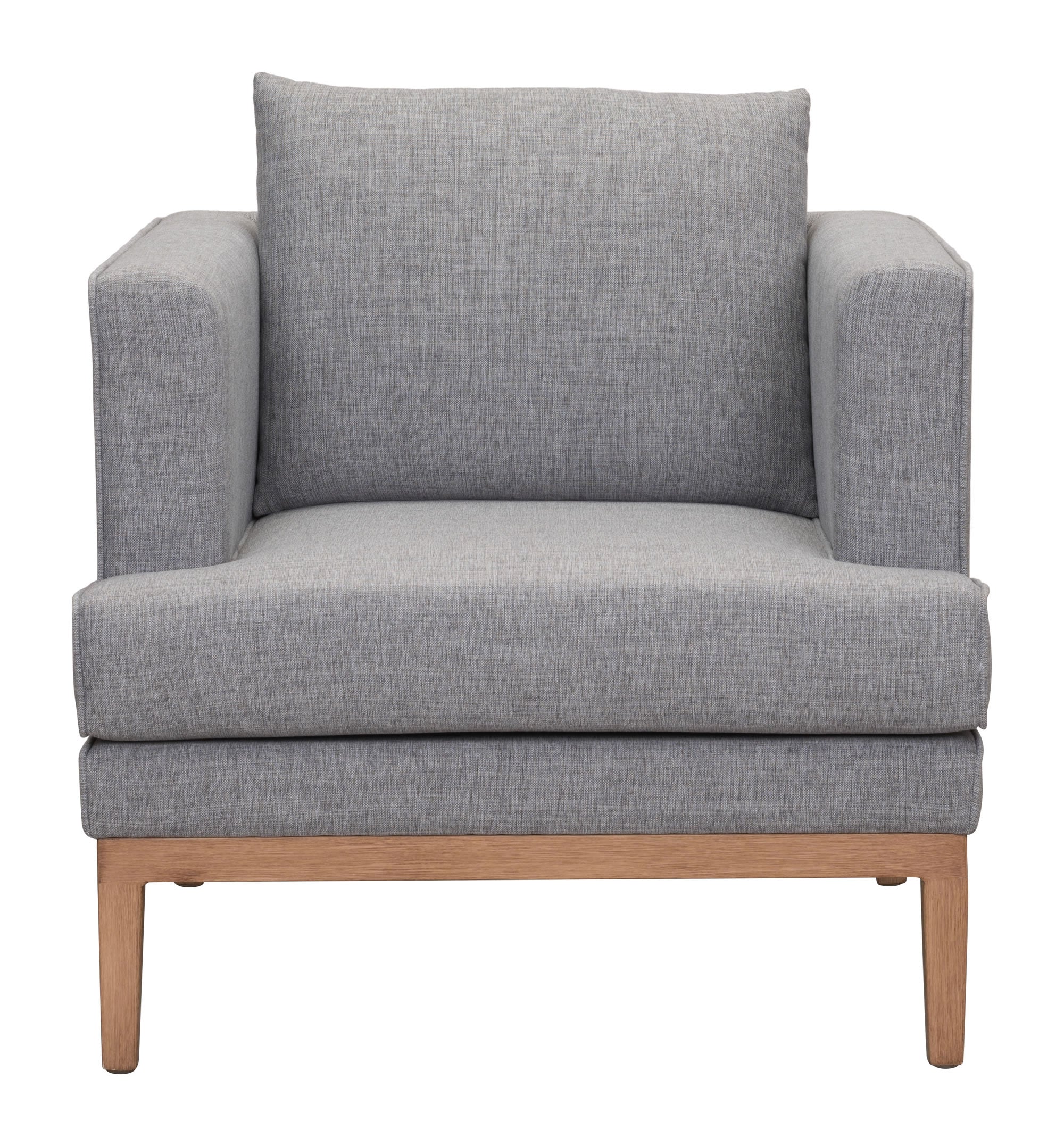 31.5" x 34.6" x 33.5" Gray, Sunproof Fabric, Powder Coated Aluminum, Arm Chair