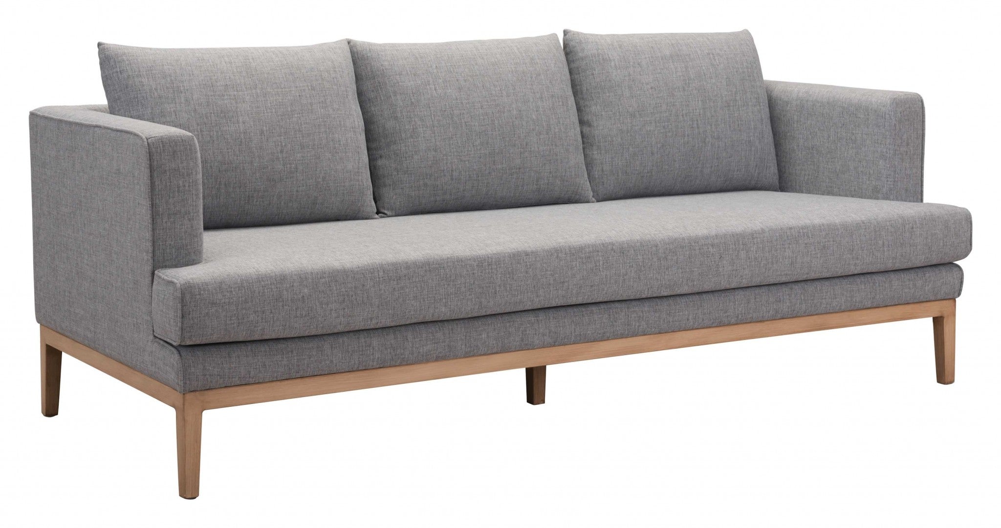 81.5" x 34.6" x 33.5" Gray, Sunproof Fabric, Powder Coated Aluminum, Sofa