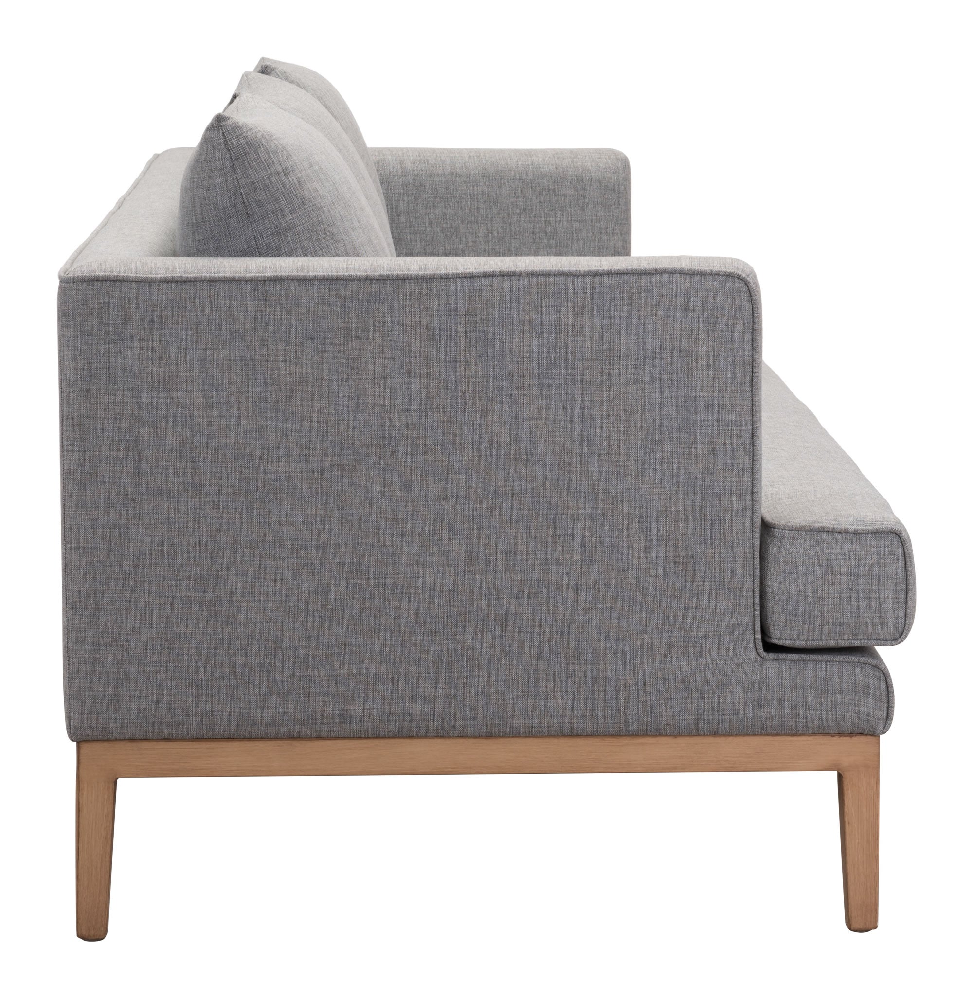 81.5" x 34.6" x 33.5" Gray, Sunproof Fabric, Powder Coated Aluminum, Sofa