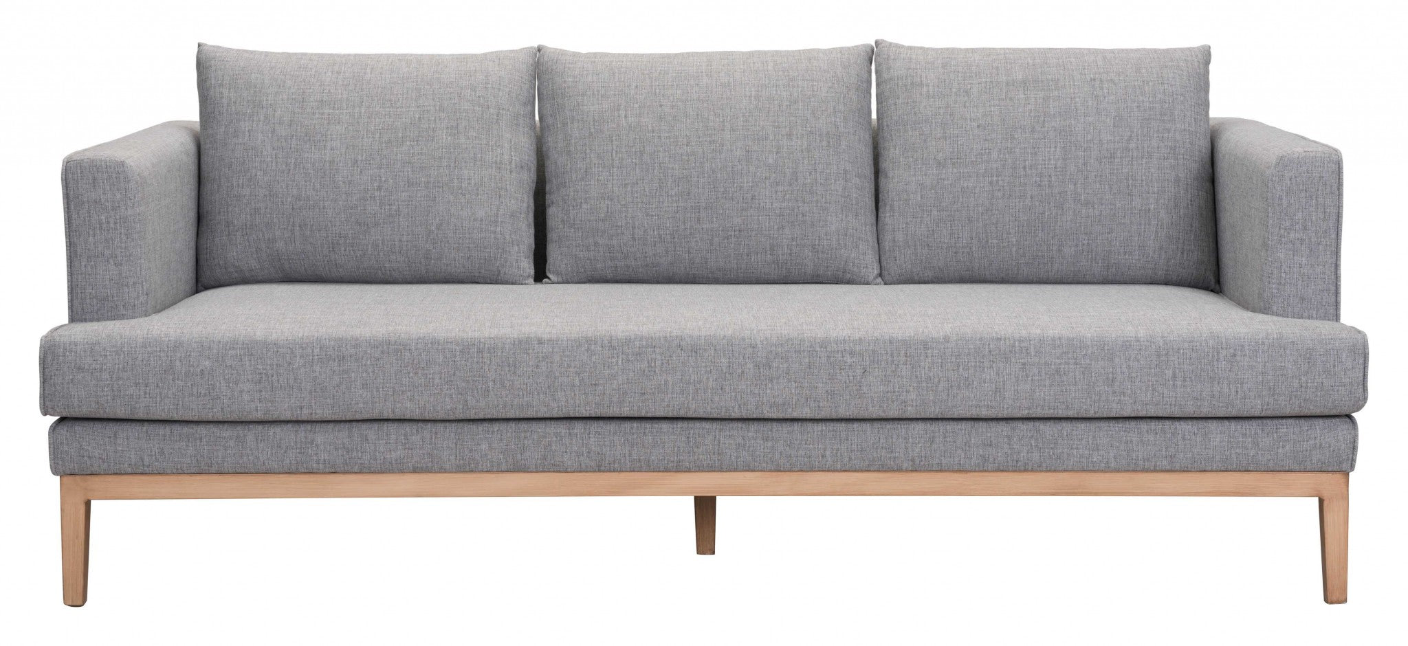 81.5" x 34.6" x 33.5" Gray, Sunproof Fabric, Powder Coated Aluminum, Sofa