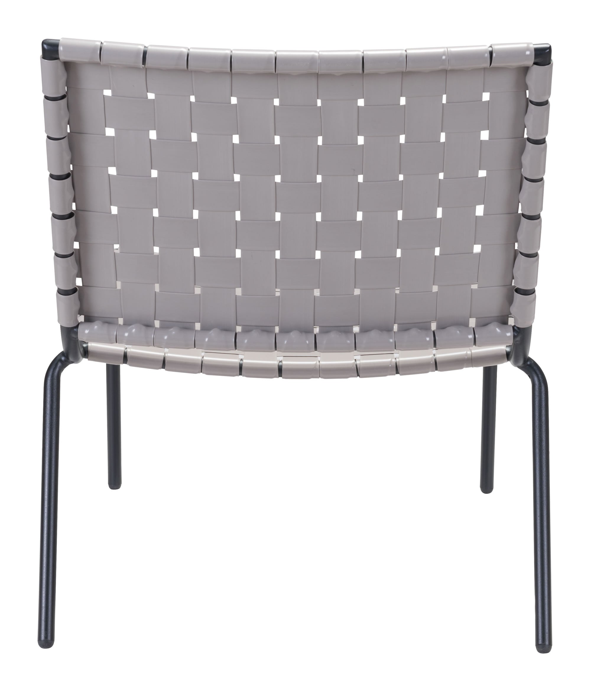 26.4" x 35.8" x 31.5" Light Gray, PVC, Steel, Lounge Chair