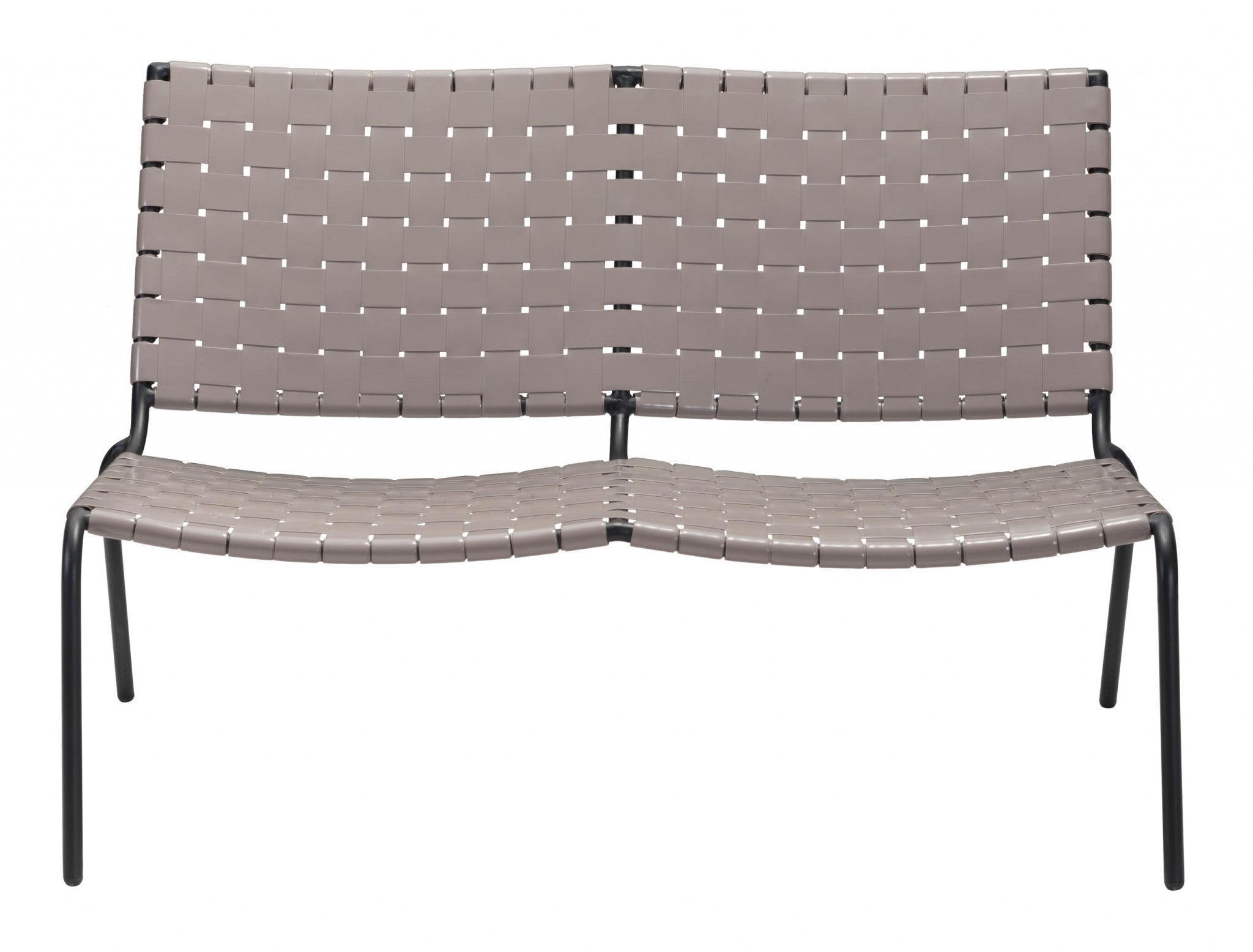 49.8" x 35.8" x 31.5" Light Gray, PVC, Steel, Loveseat