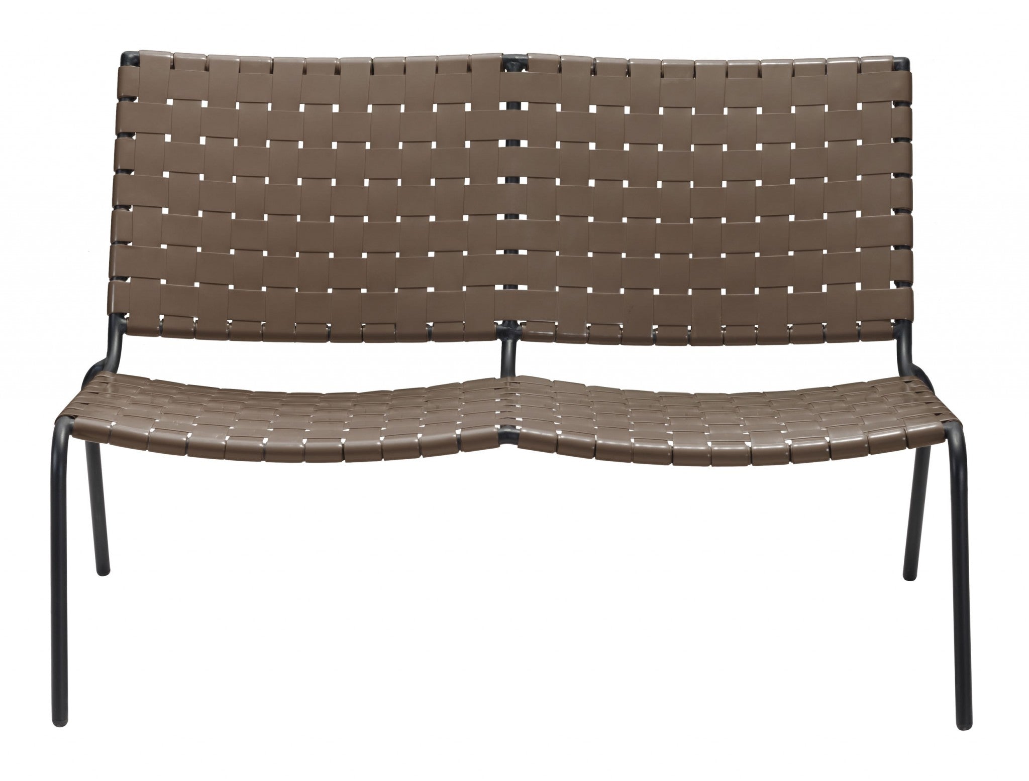 49.8" x 35.8" x 31.5" Espresso, PVC, Steel, Loveseat