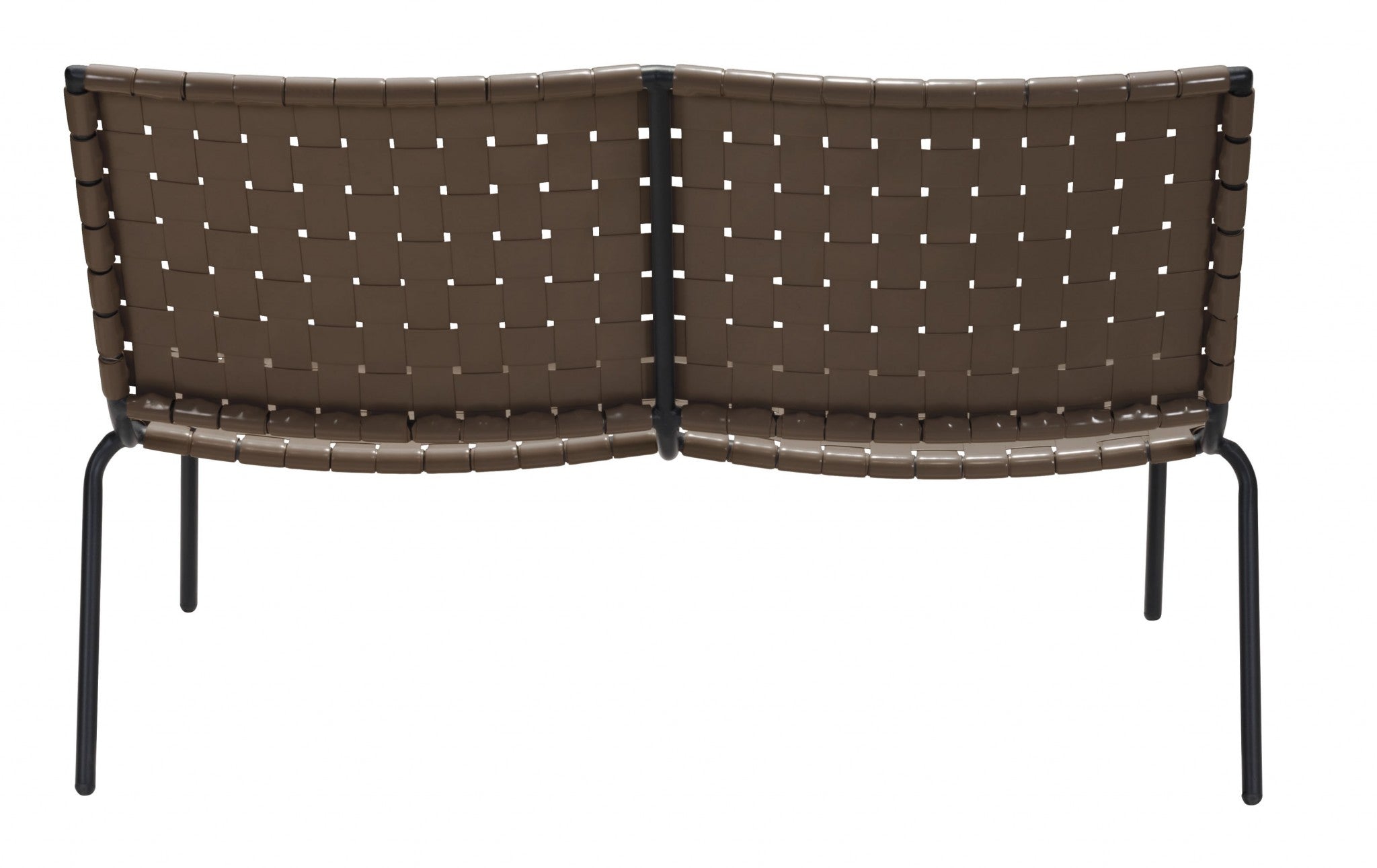 49.8" x 35.8" x 31.5" Espresso, PVC, Steel, Loveseat