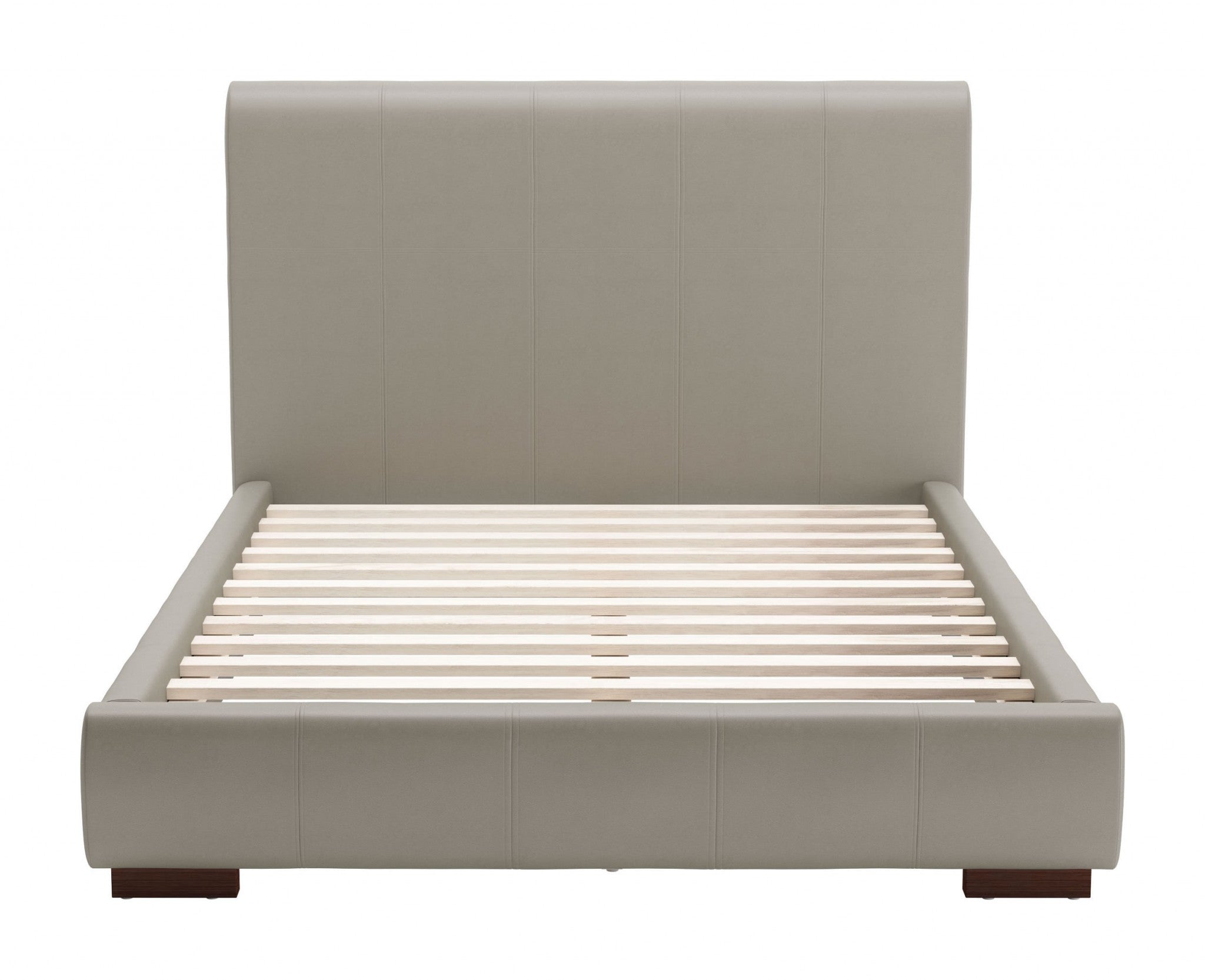 62.2" x 83.9" x 43.5" Gray, Leatherette, Plywood, MDF, Full Bed
