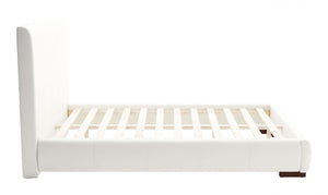 62.2" x 83.9" x 43.5" White, Leatherette, Plywood, MDF, Full Bed