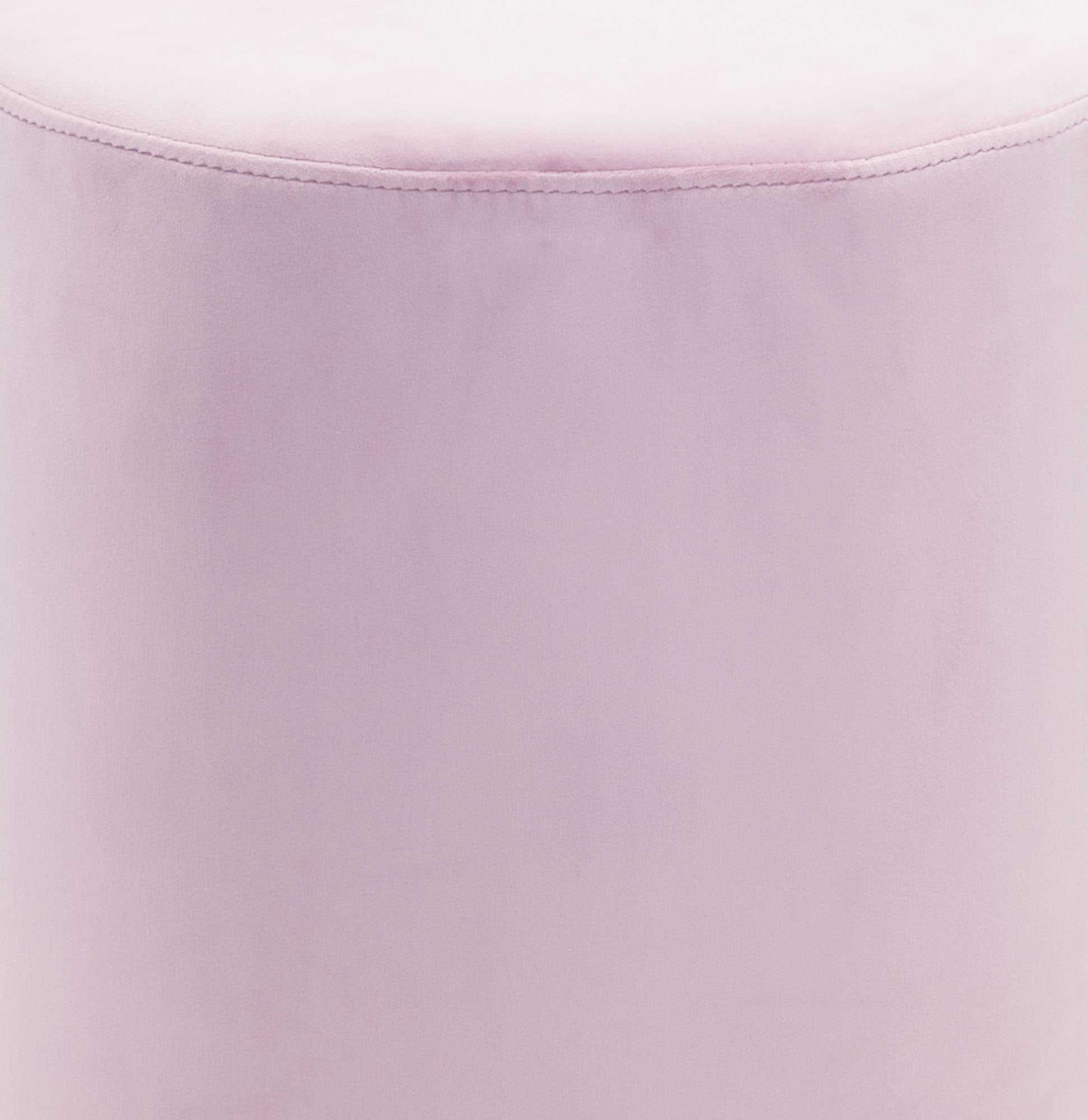 15.7" x 15.7" x 18.1" Pink, Velvet, Steel, Ottoman