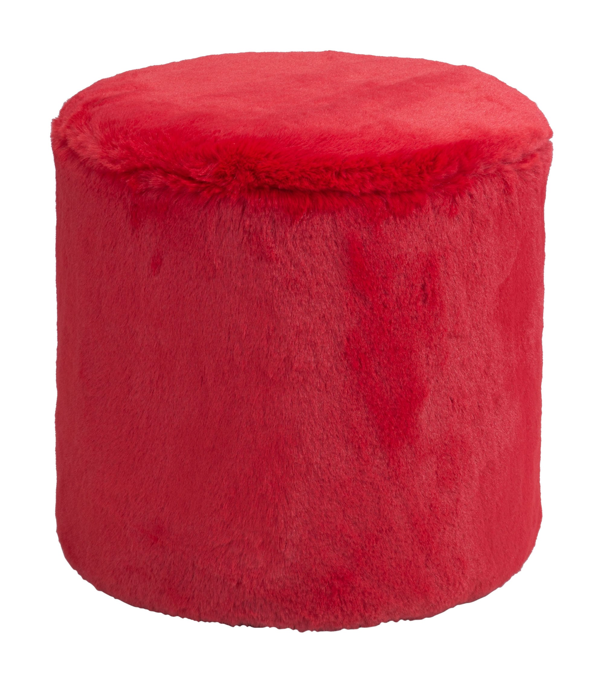 15" x 15" x 16" Red, Jacquard, MDF, Cottonwood, Paperboard & PVC, Ottoman