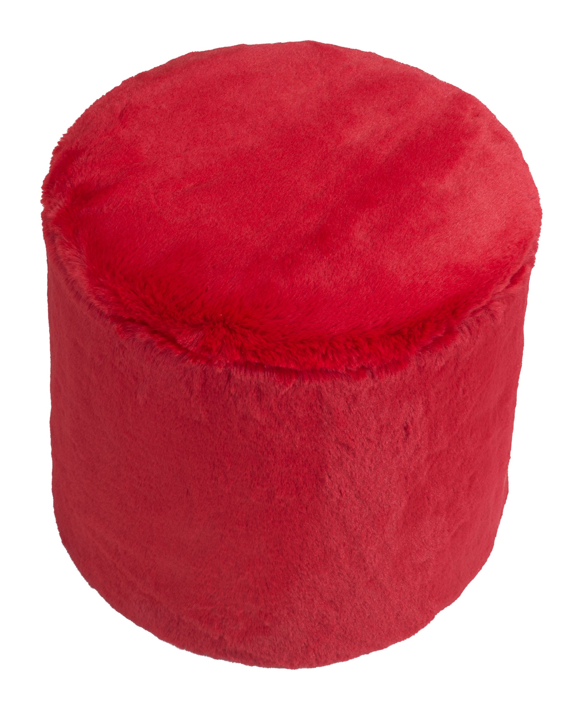 15" x 15" x 16" Red, Jacquard, MDF, Cottonwood, Paperboard & PVC, Ottoman