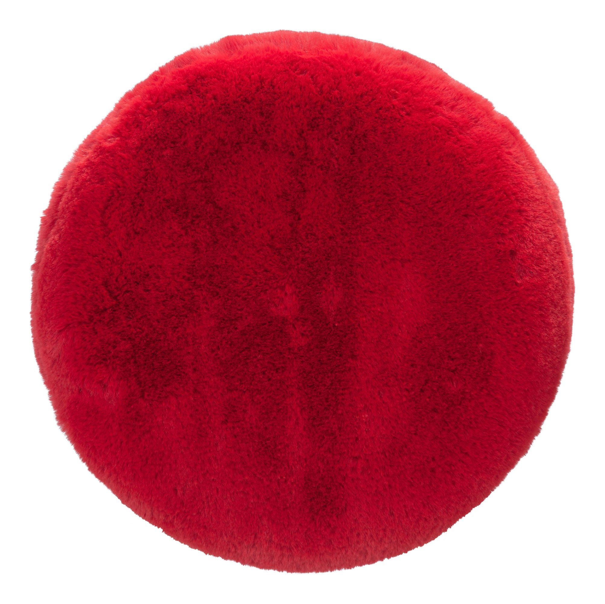 15" x 15" x 16" Red, Jacquard, MDF, Cottonwood, Paperboard & PVC, Ottoman