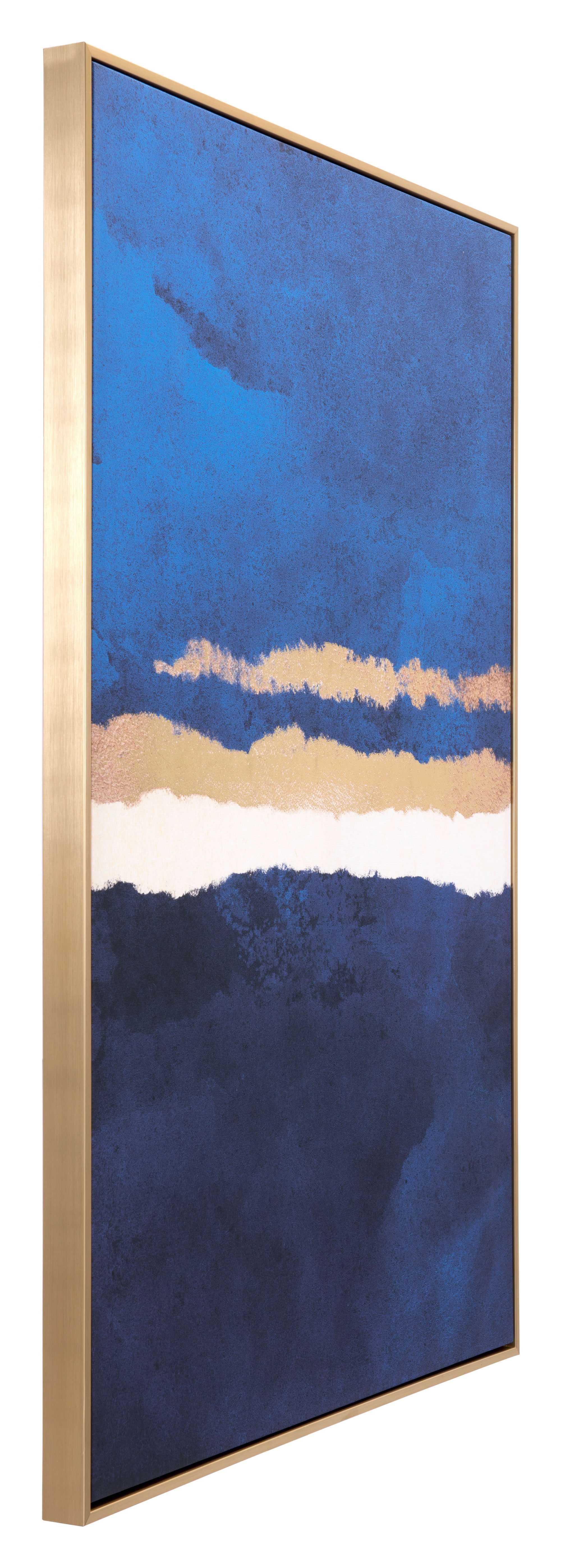 32.7" x 1.7" x 48.4" Multicolor, Pine Wood, Horizon Canvas