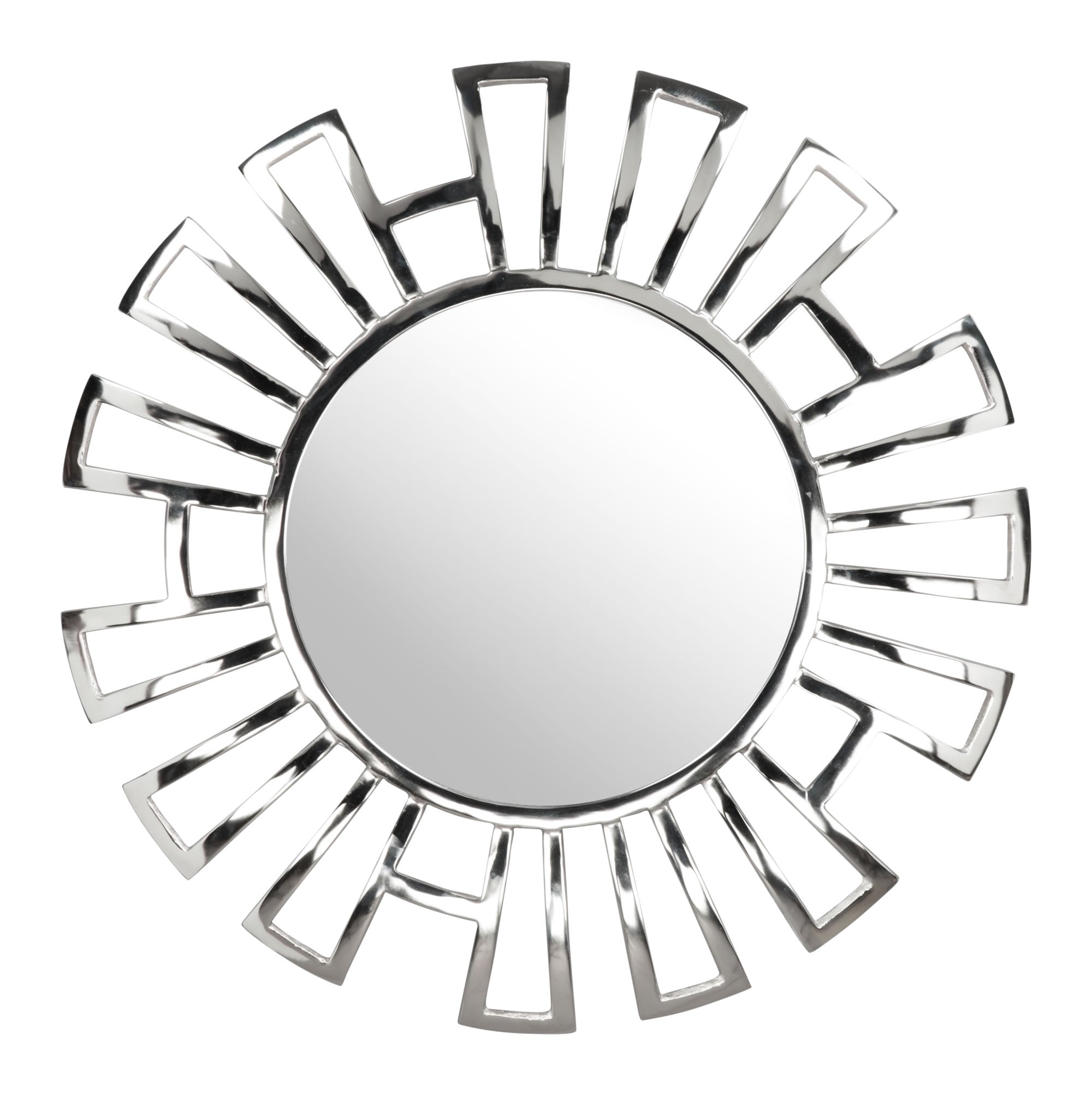 30.3" x 1.2" x 30.3" Aluminum Aluminium MDF Round Mirror