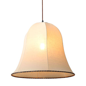 23.6" x 23.6" x 20.5" Beige  Linen  Metal  Ceiling Lamp
