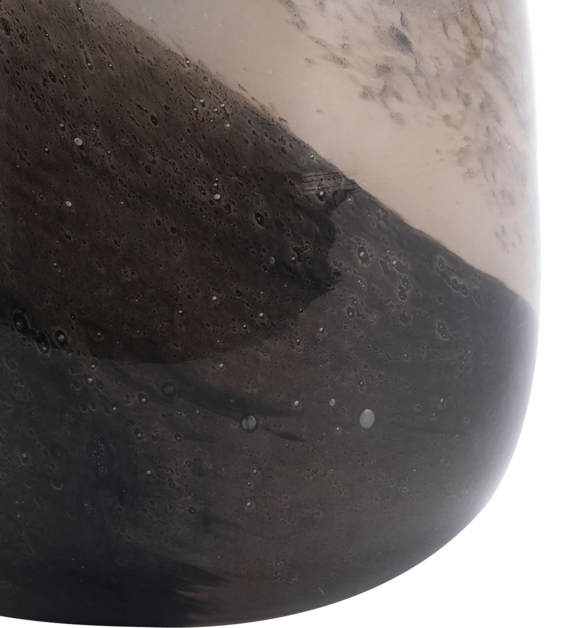 6.7" x 6.7" x 7.9" Brown, Glass, Small Vase