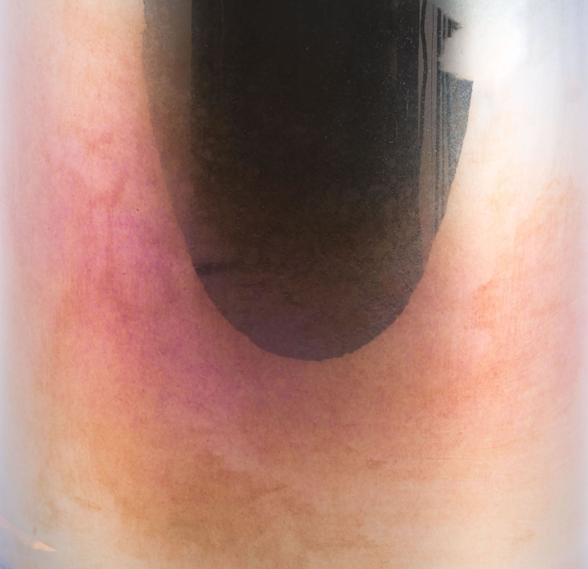 5.5" x 5.5" x 11.8" Blue, Glass, Small Vase