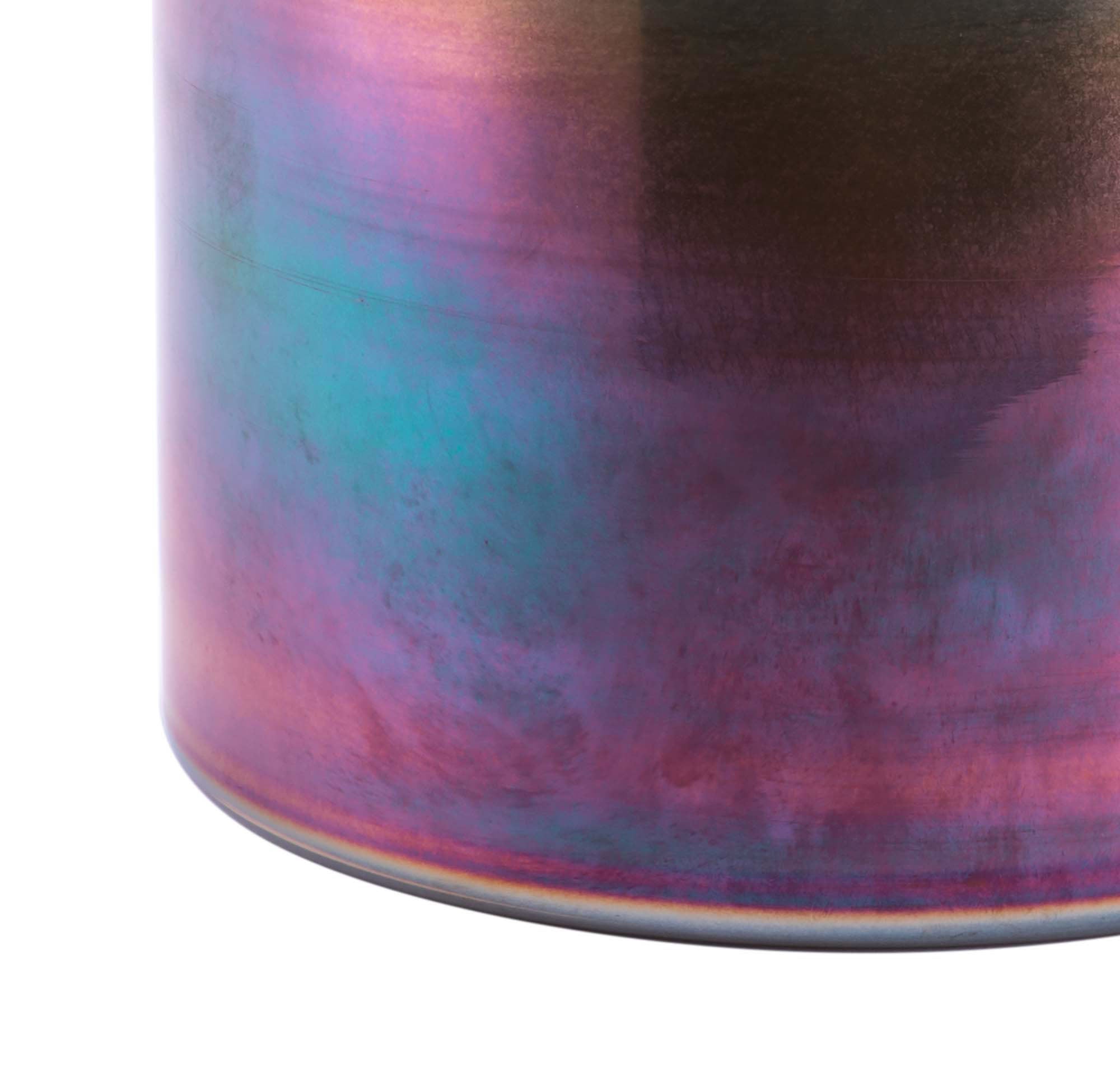 7.9" x 7.9" x 9.6" Blue, Glass, Large Vase