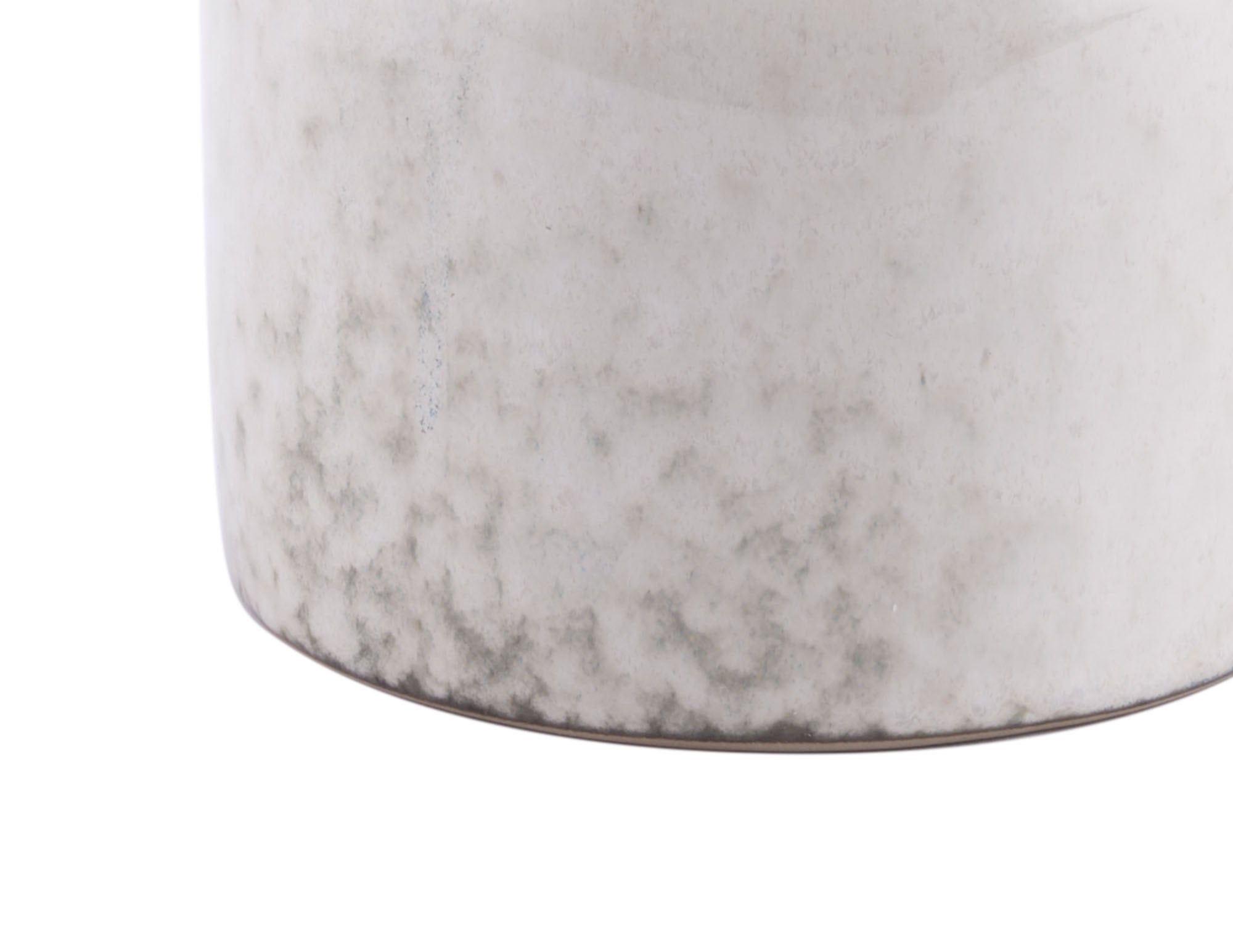 4.9" x 4.9" x 6.1" White, Porcelain, Small Bottle