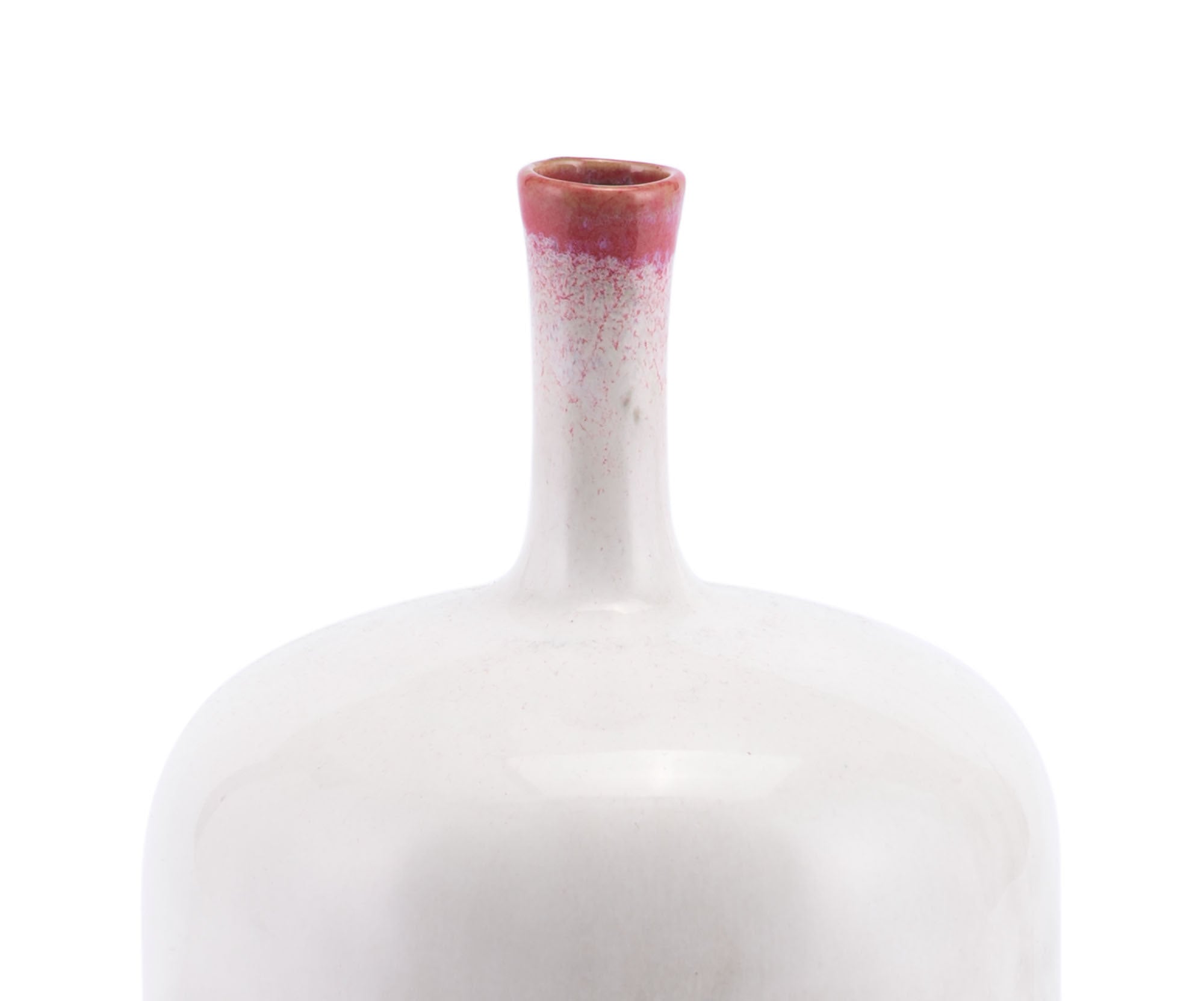 4.9" x 4.9" x 9.4" White, Porcelain, Medium Bottle