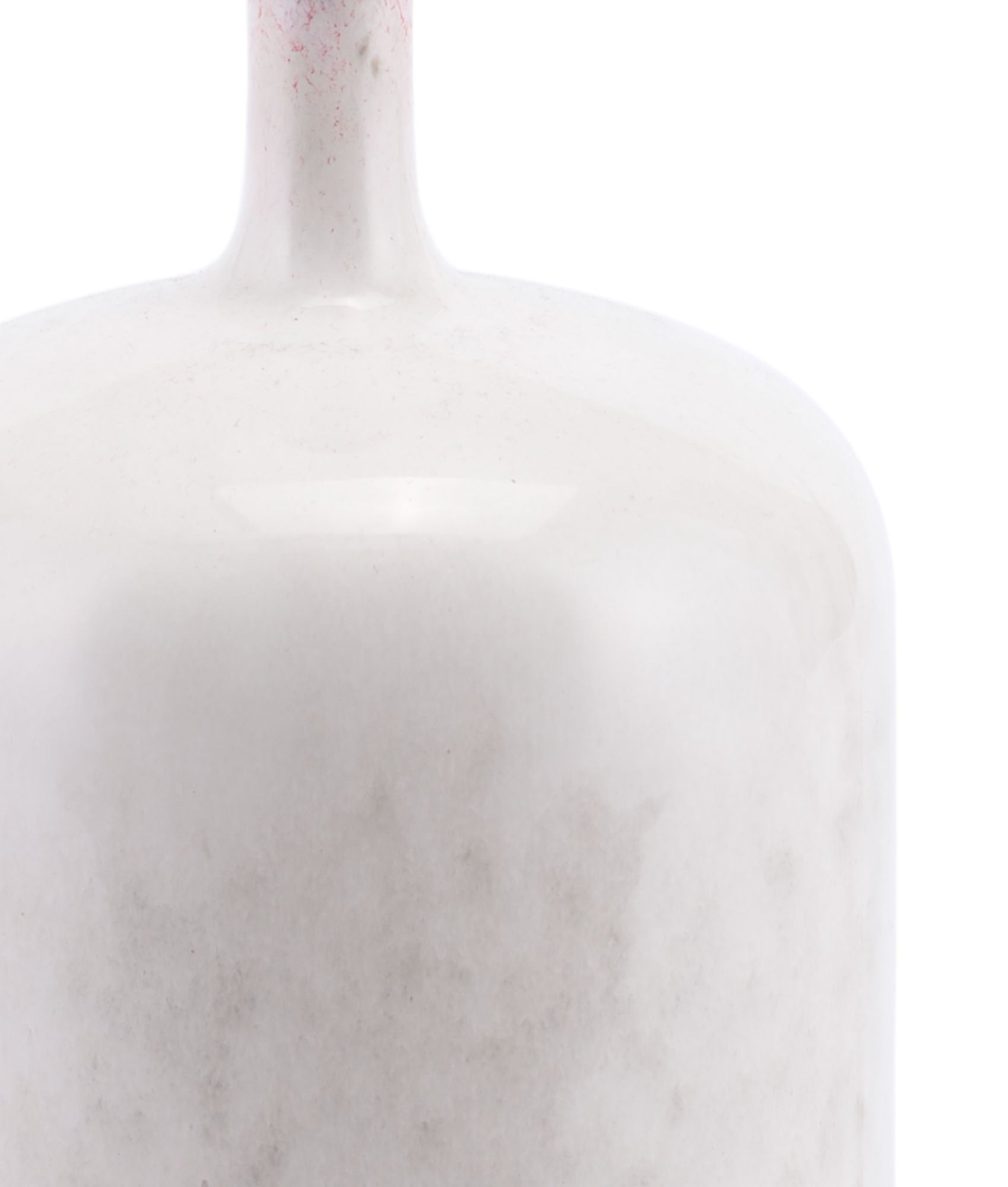 4.9" x 4.9" x 9.4" White, Porcelain, Medium Bottle