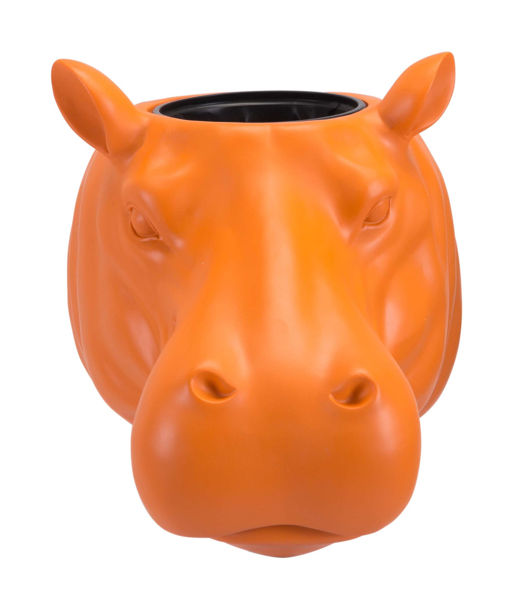 7.5" x 9.3" x 8.3" Orange, Polyresin, Planter