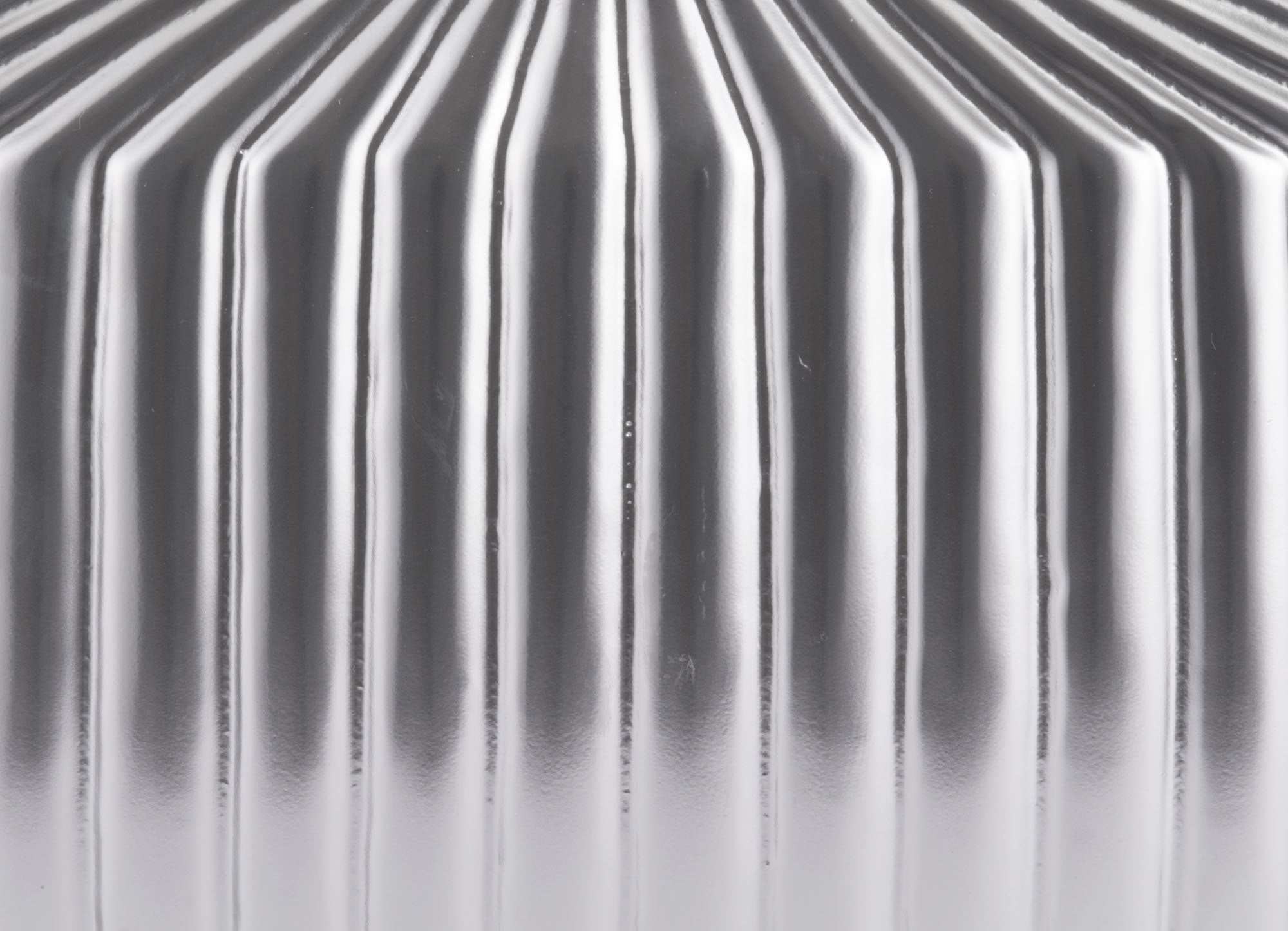 13" x 4.9" x 11.6" Matte Silver, Stoneware, Medium Vase