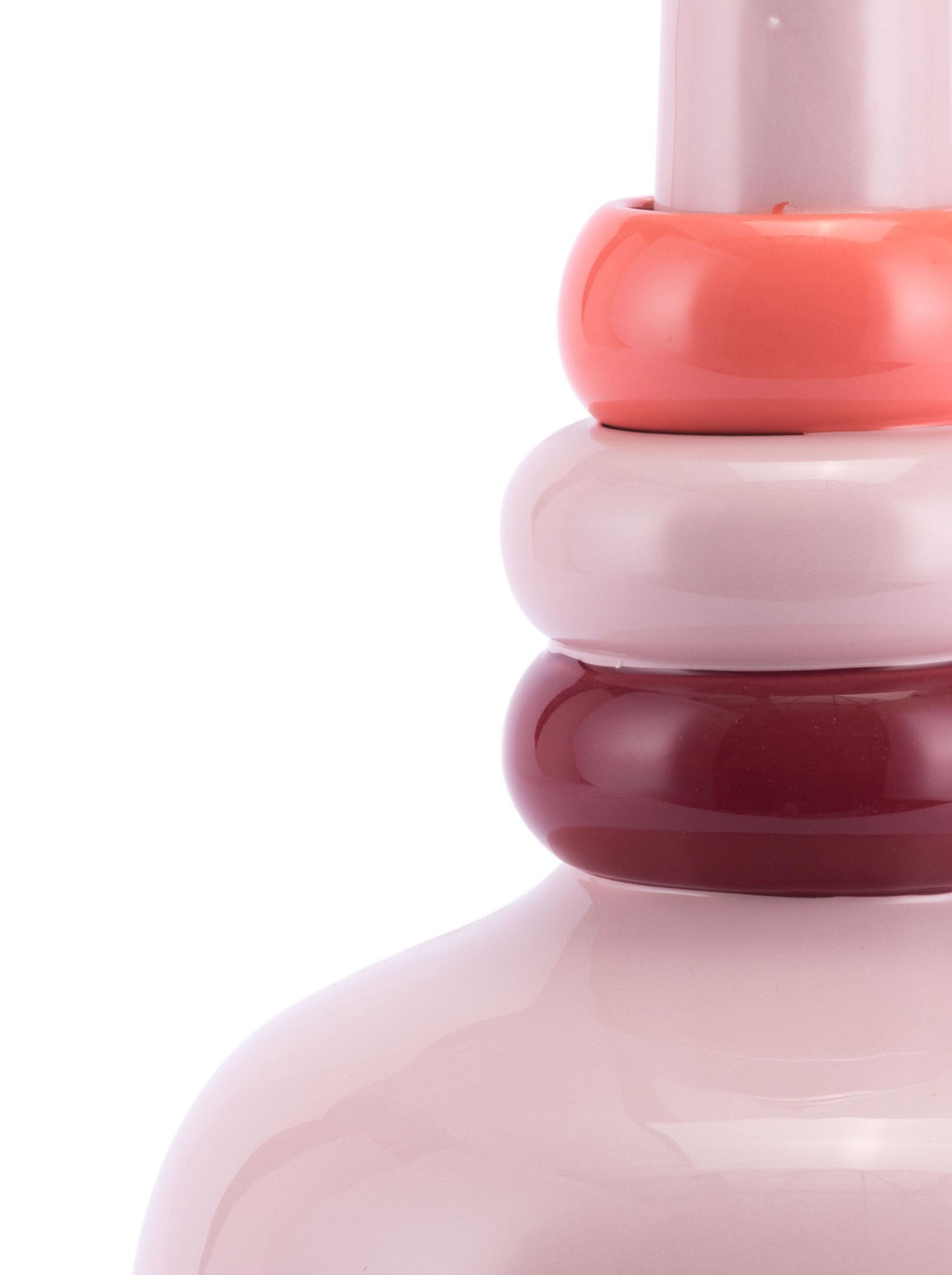 11" x 11" x 15.2" Pink, Dolomite, Large Vase