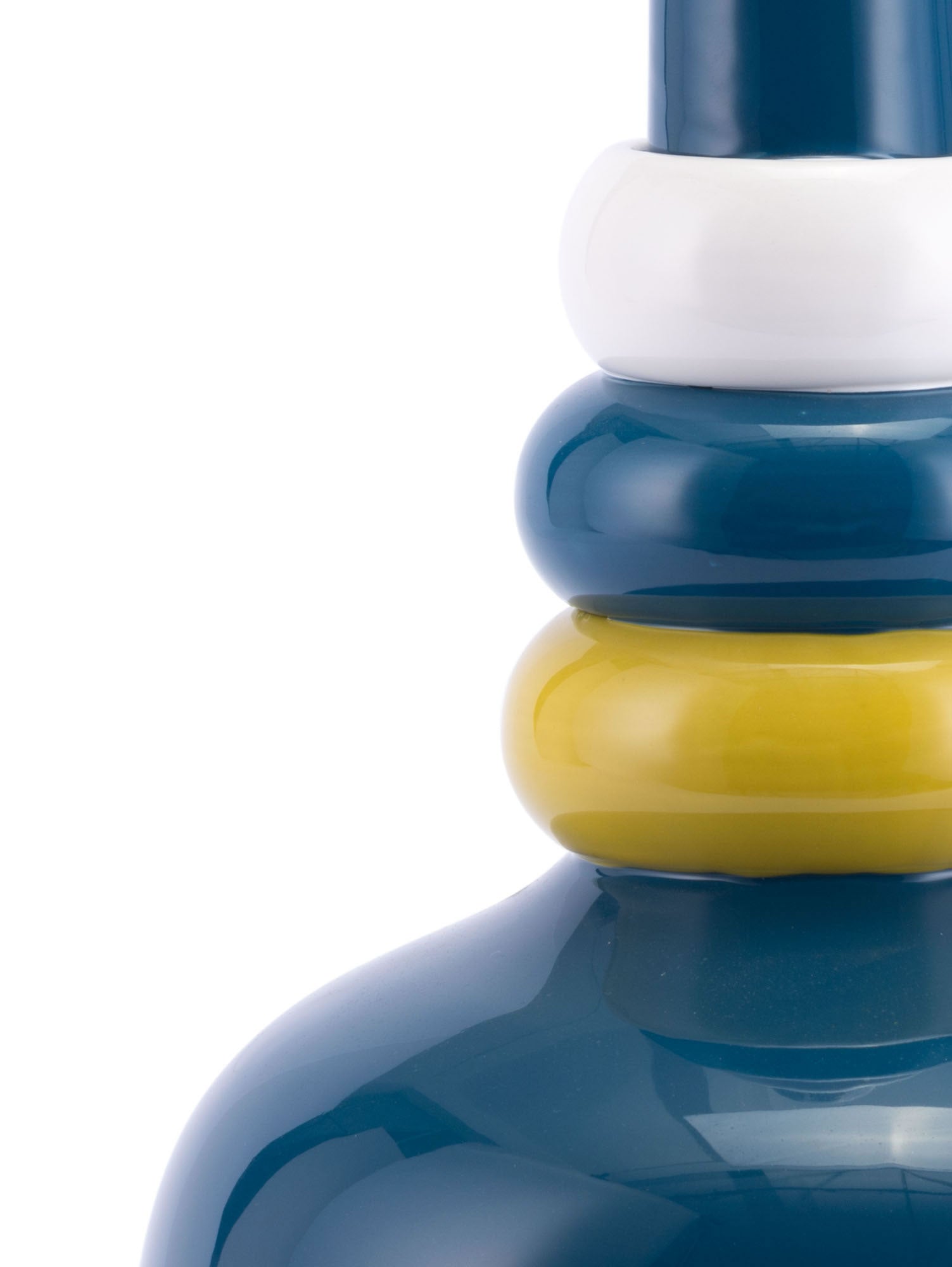 11" x 11" x 15" Teal, Dolomite, Large Vase